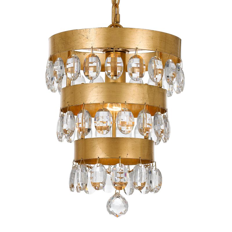 Perla 14 Inch Mini Pendant by Crystorama
