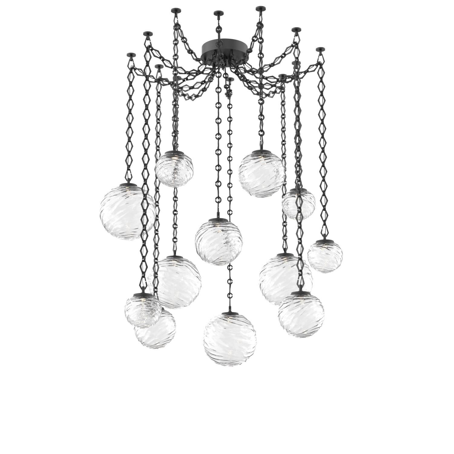 Levi Wilson Gaia 19 Inch Multi Pendant Light by Hammerton Studio