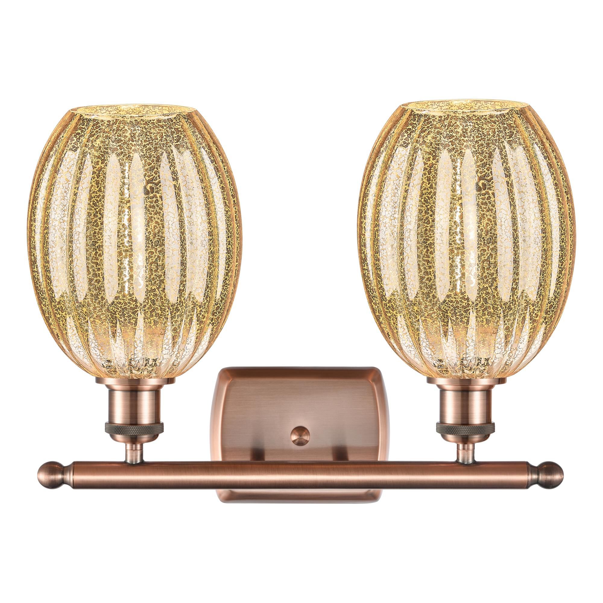 Shown in Antique Copper finish and Mercury glass