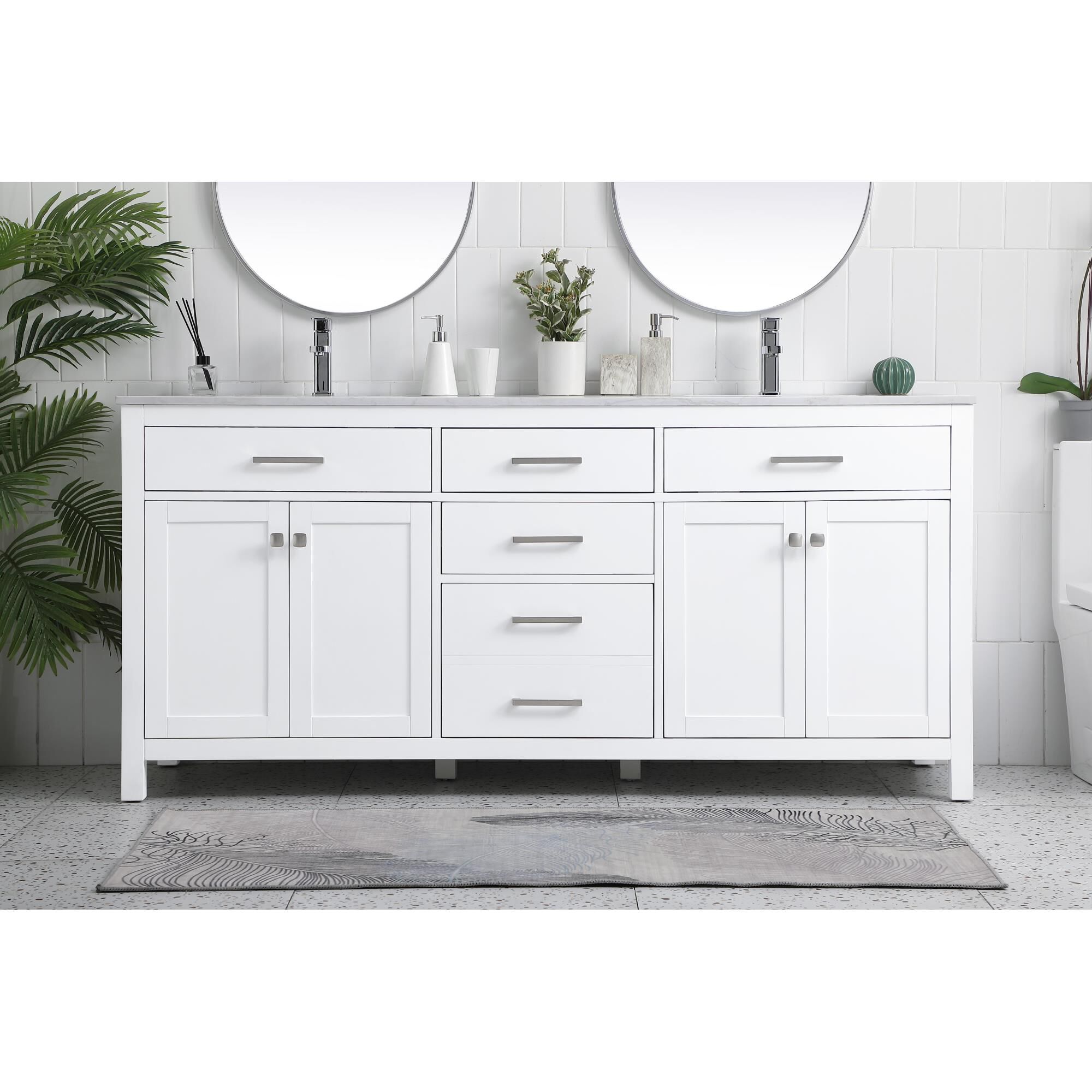 Lewis 72 Inch Bath Vanity by Elegant Decor