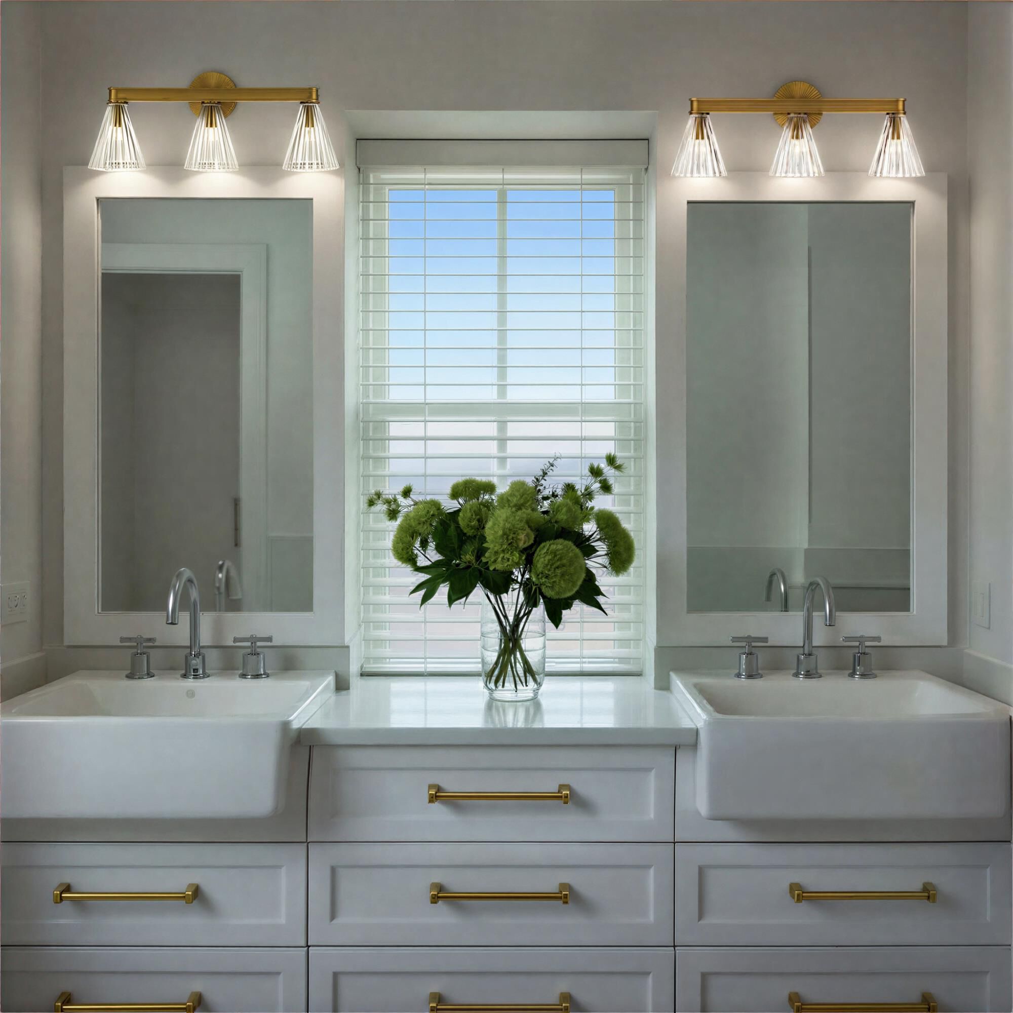 Lotus 24 Inch 3 Light Bath Vanity Light,
