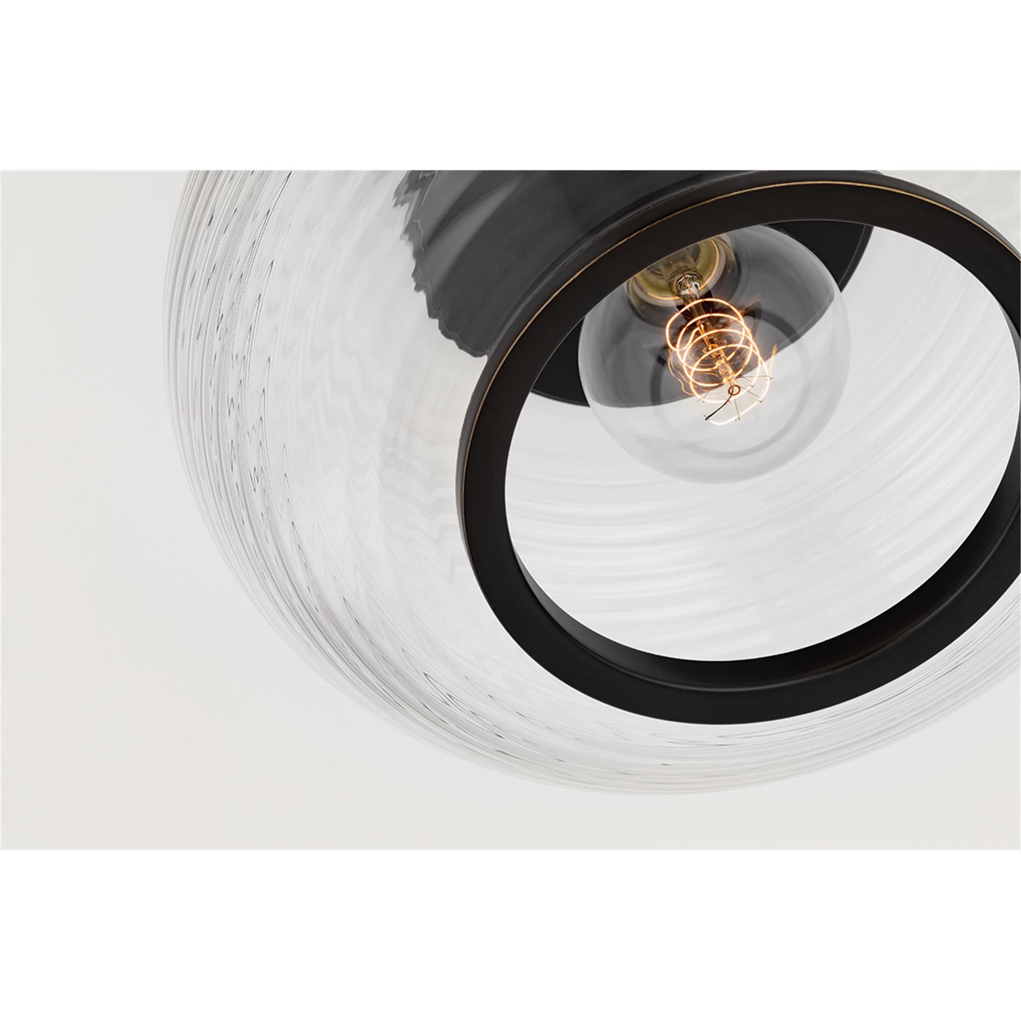 Maggie 13 Inch Semi Flush Mount,
