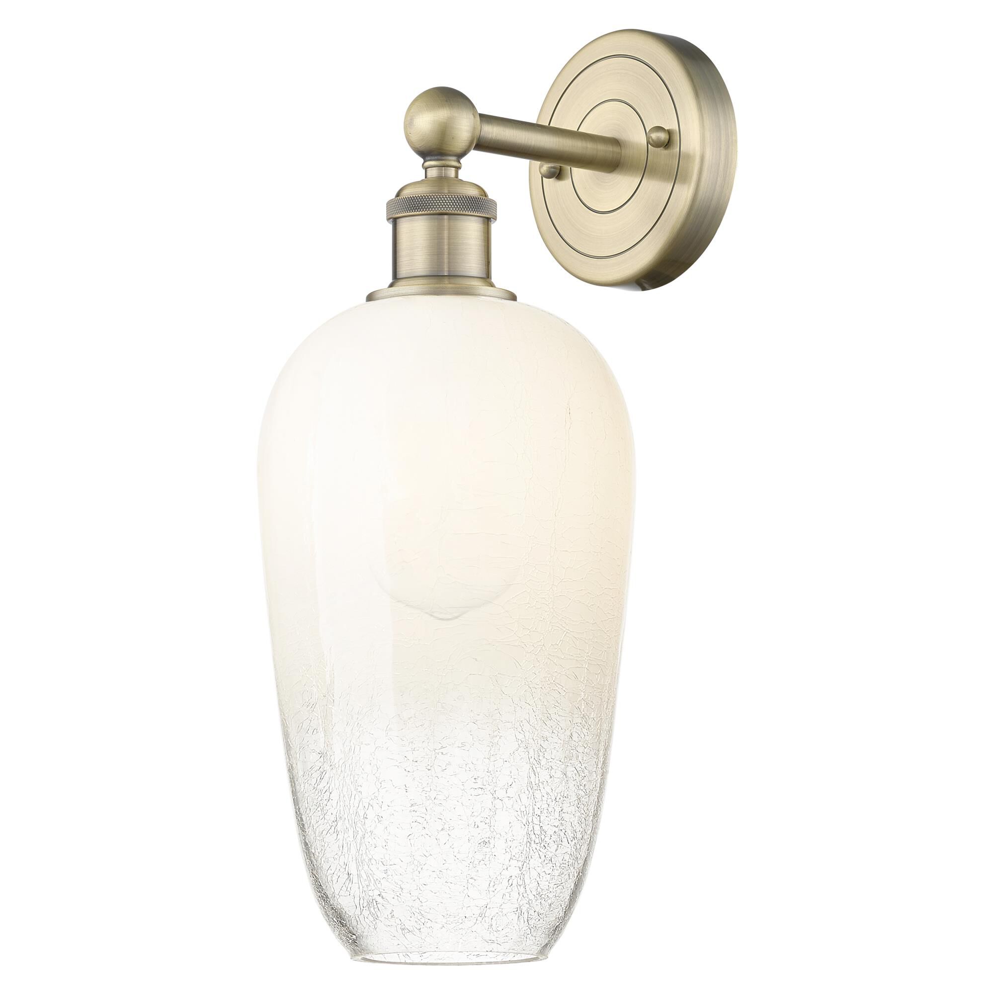 Shown in Antique Brass finish and Opal glass