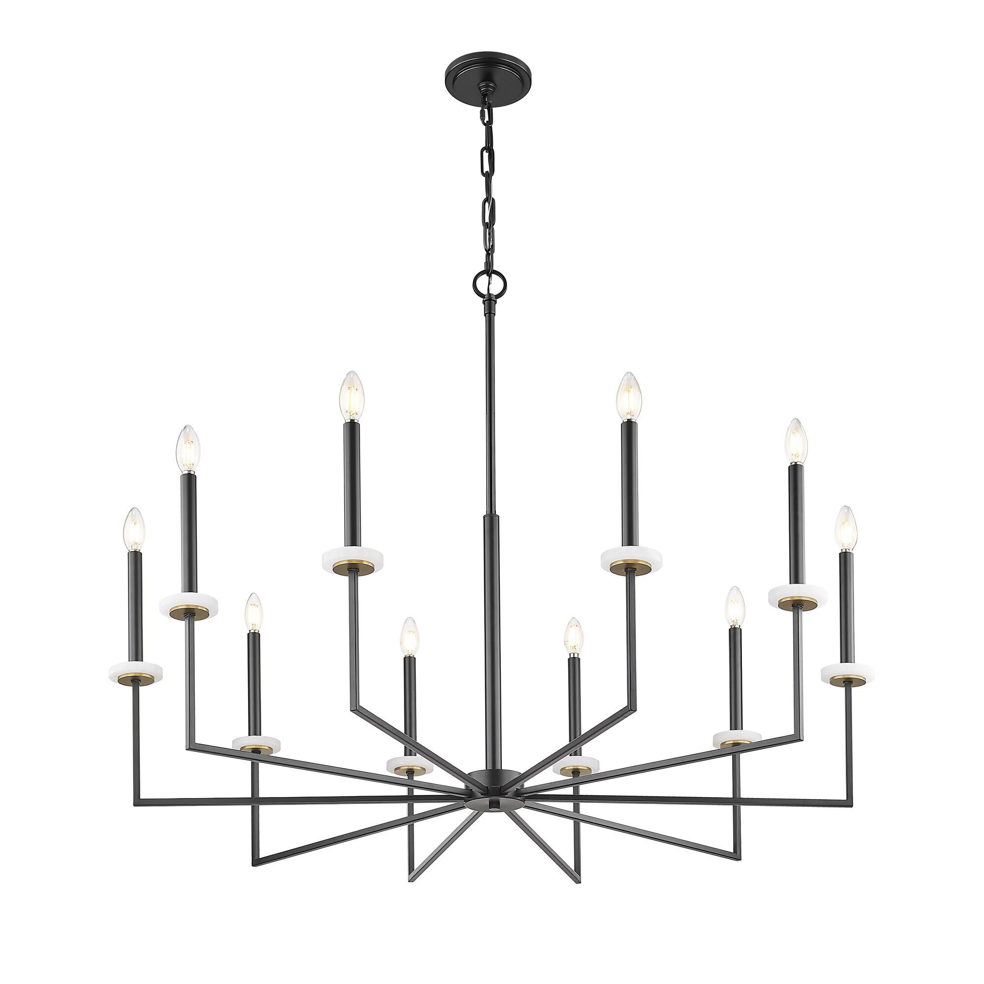 Shown in Matte Black and Modern Gold finish