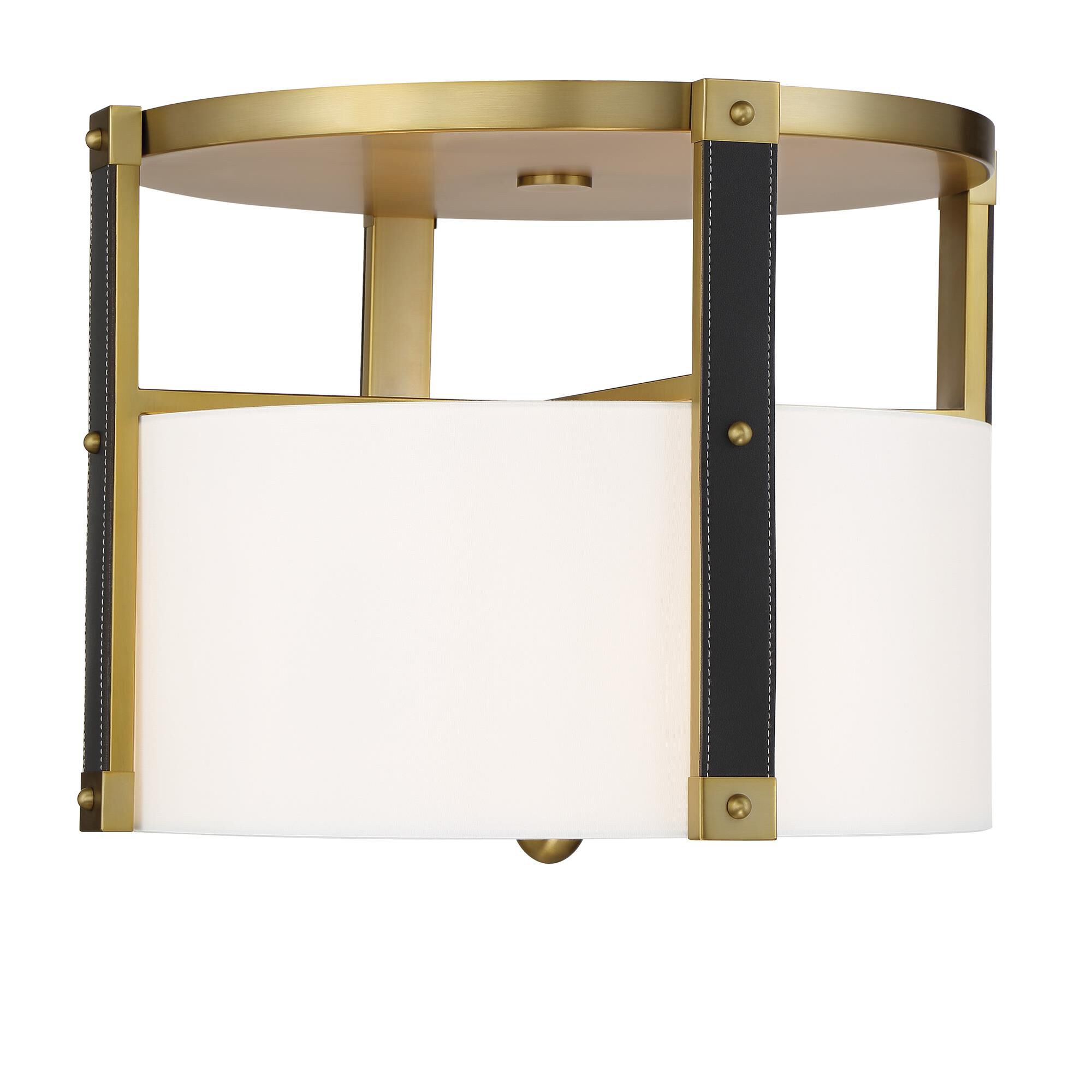 Shown in Soft Brass finish and White Silk shade