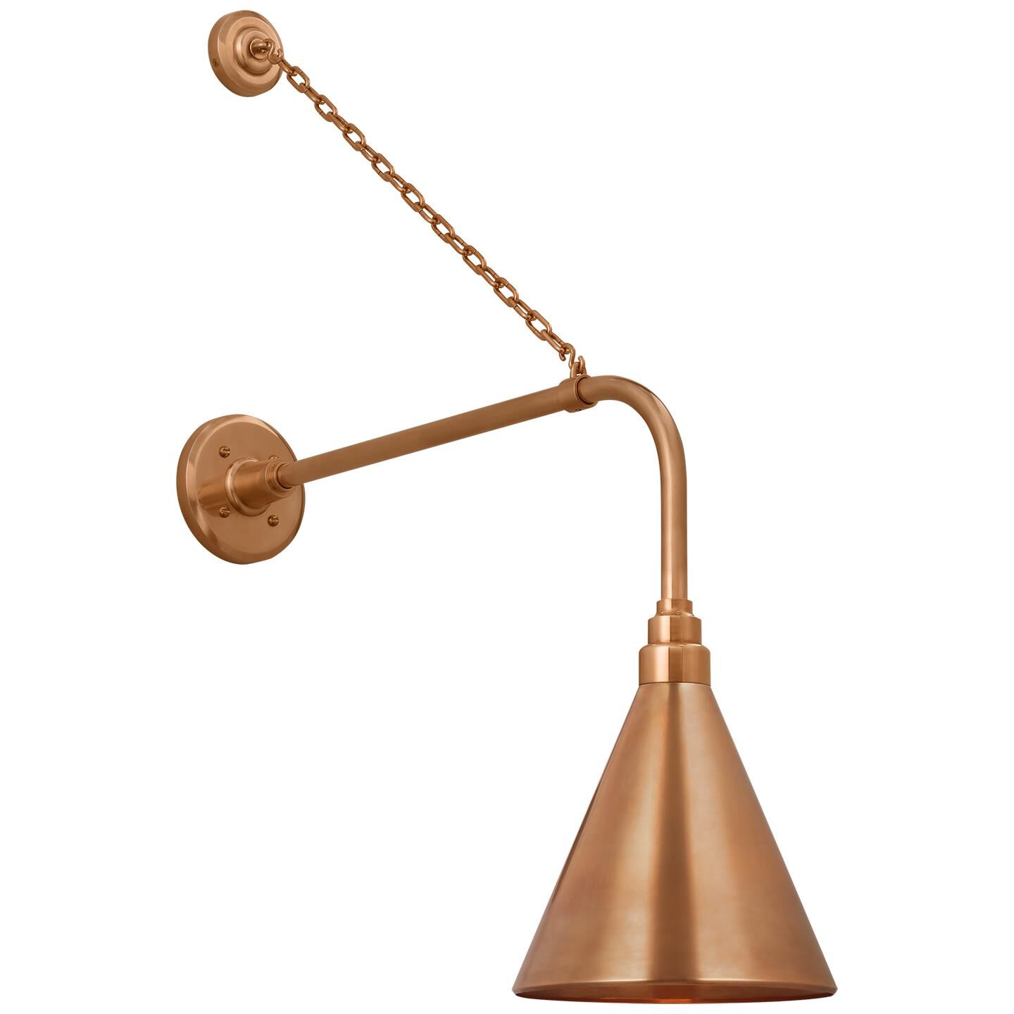 Shown in Soft Copper finish and Copper shade