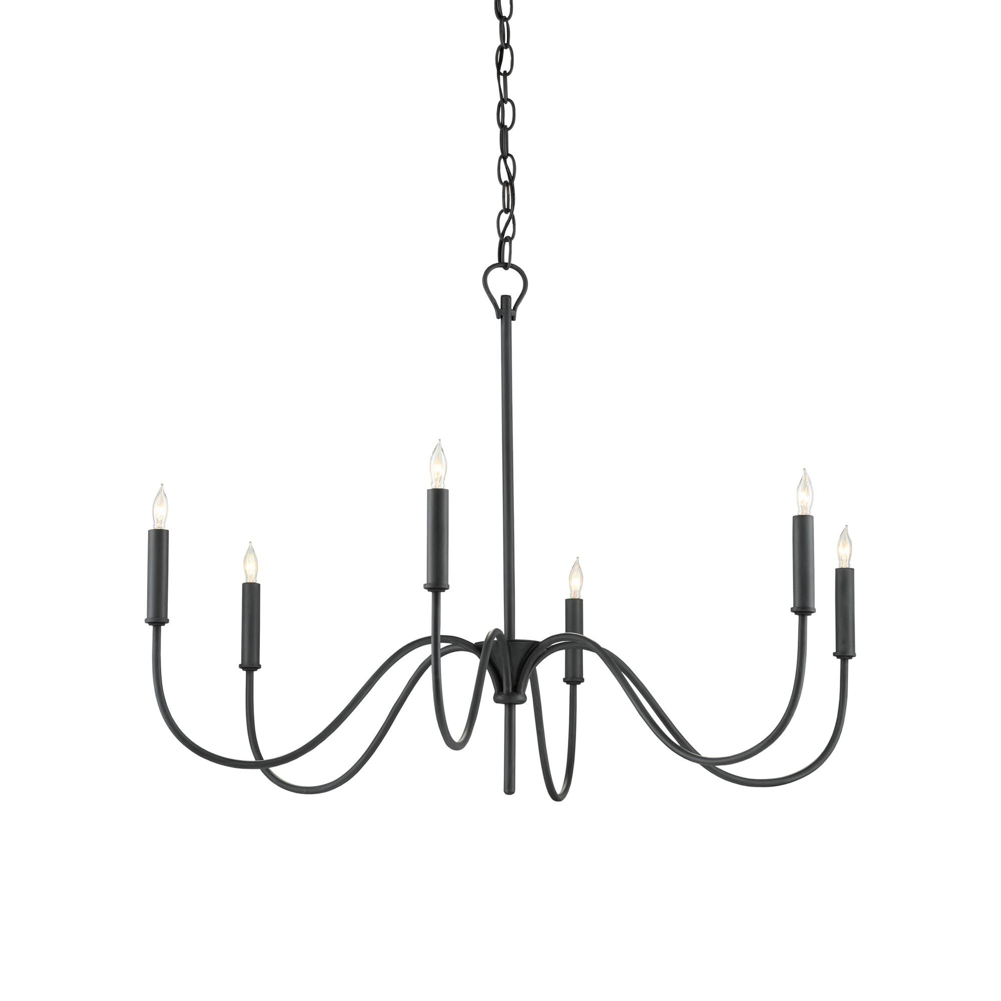 Tirrell 6 Light Chandelier by Currey and Company