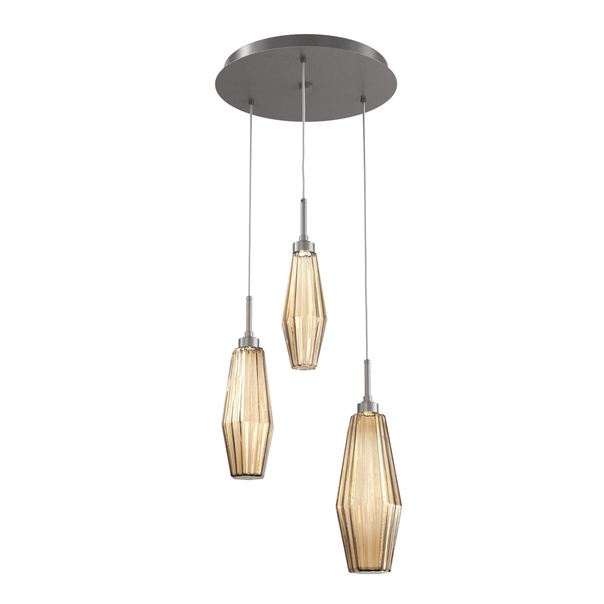 Aalto 17 Inch 3 Light Multi Light Pendant,