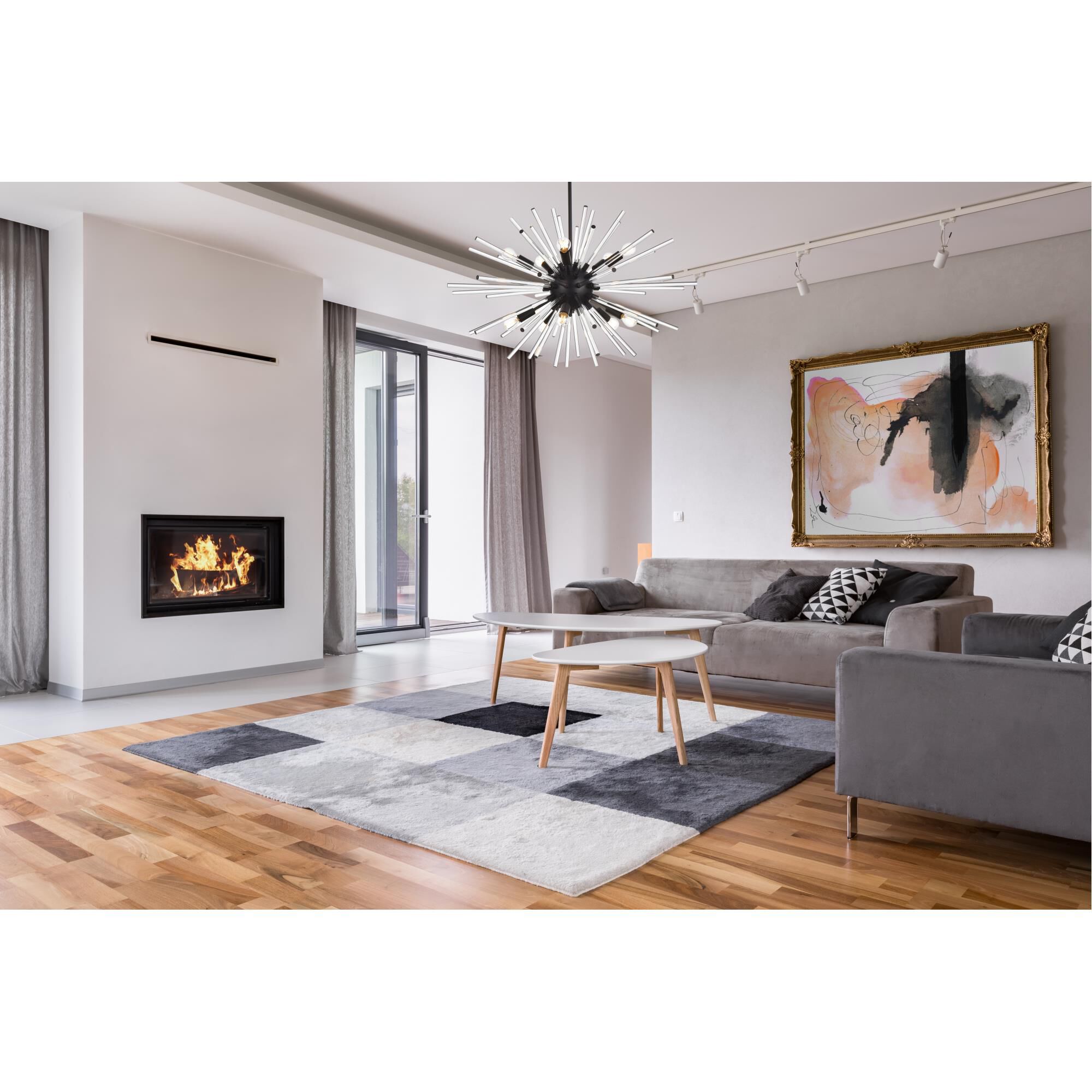 Sienna 32 Inch 10 Light Chandelier by Elegant Lighting