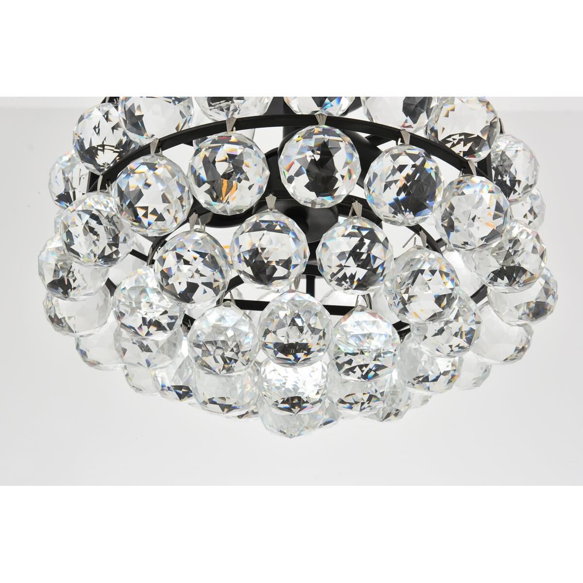 Savannah 12 Inch 3 Light Semi Flush Mount by Elegant Lighting
