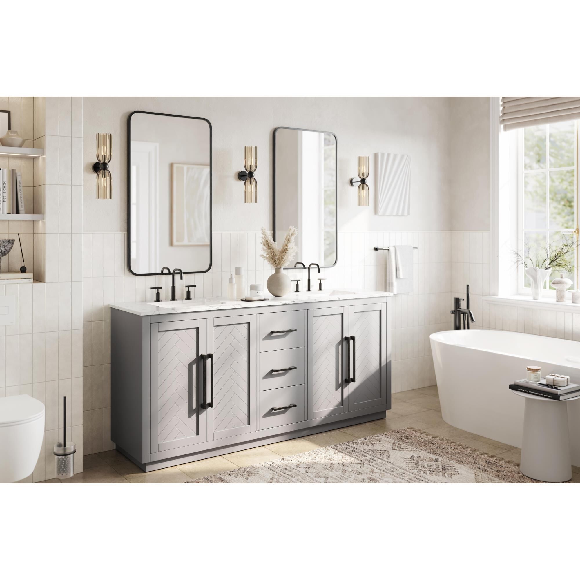 Chase 72 Inch Bath Vanity by Elegant Dcor