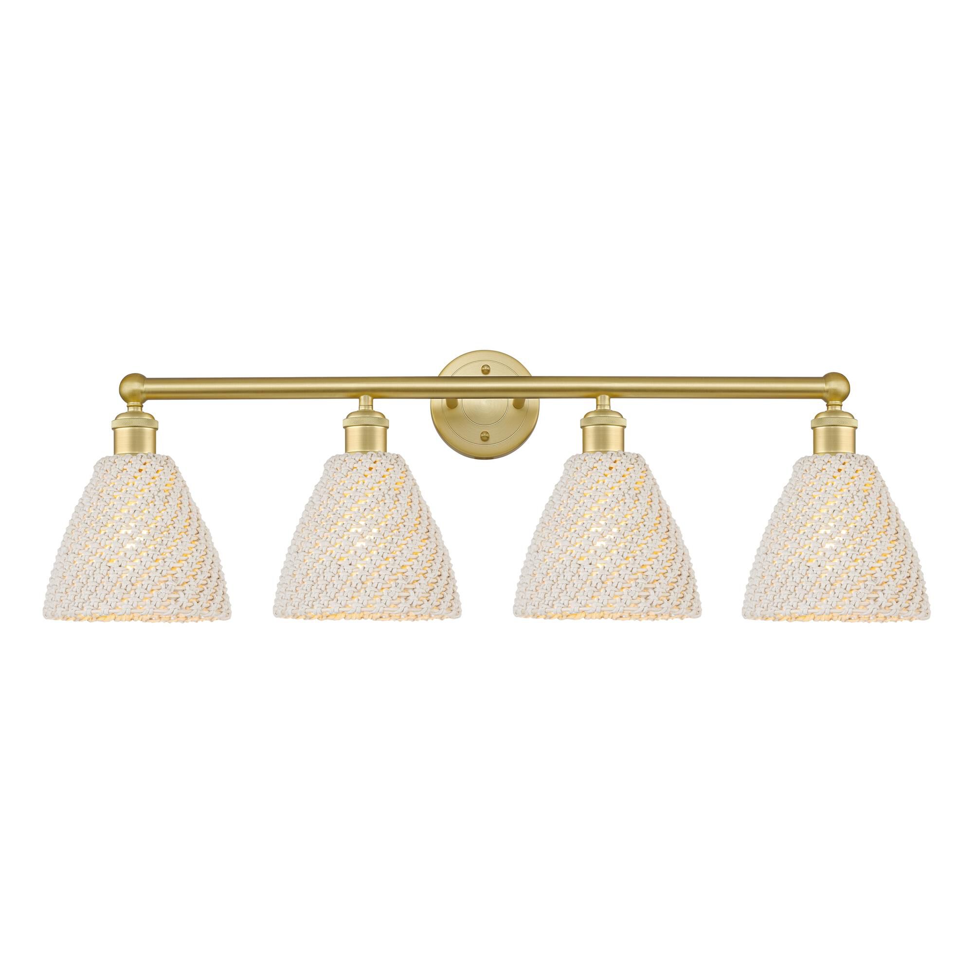 Shown in Satin Gold finish and Natural shade
