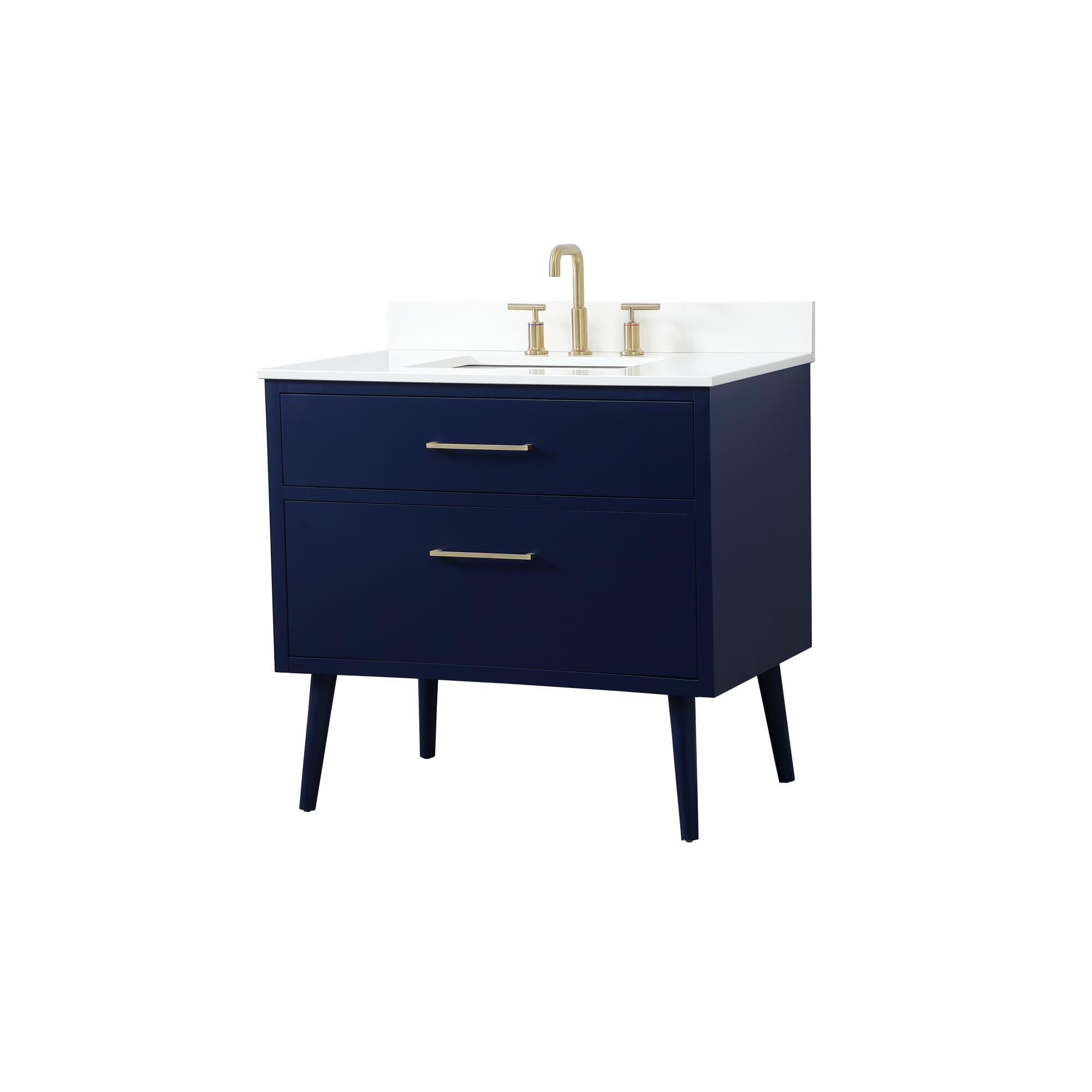 Shown in Blue finish