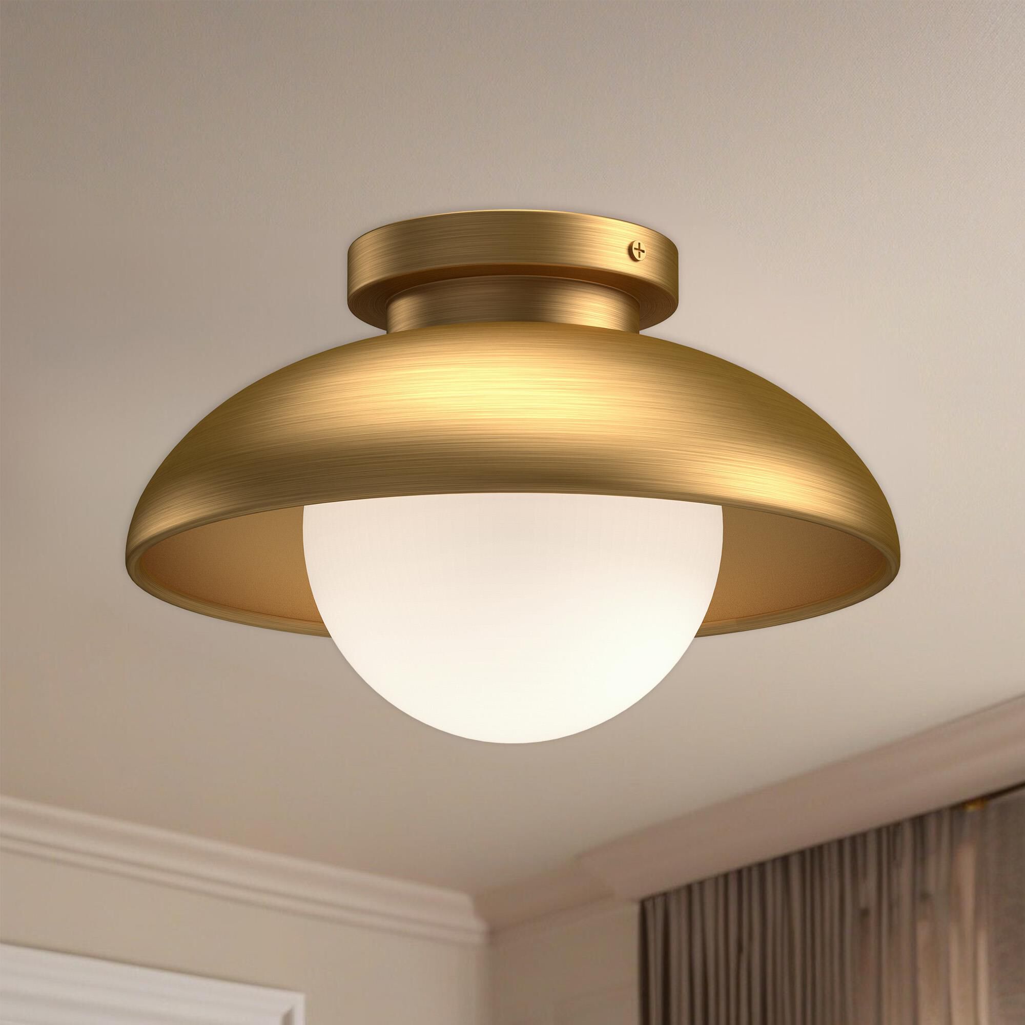 Rubio 1 Light Flush Mount by Alora Mood