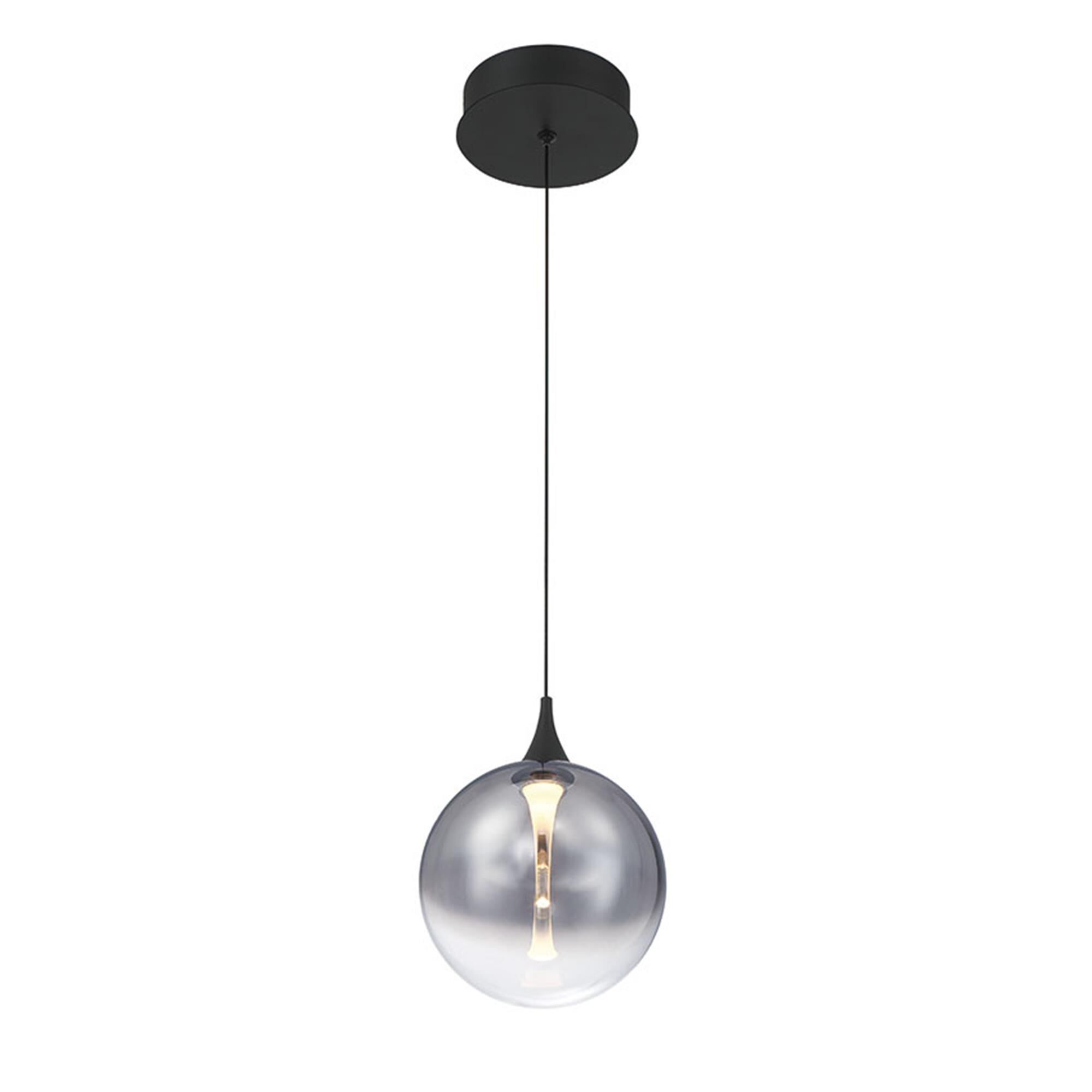 Shown in Matte Black finish and Smoked glass