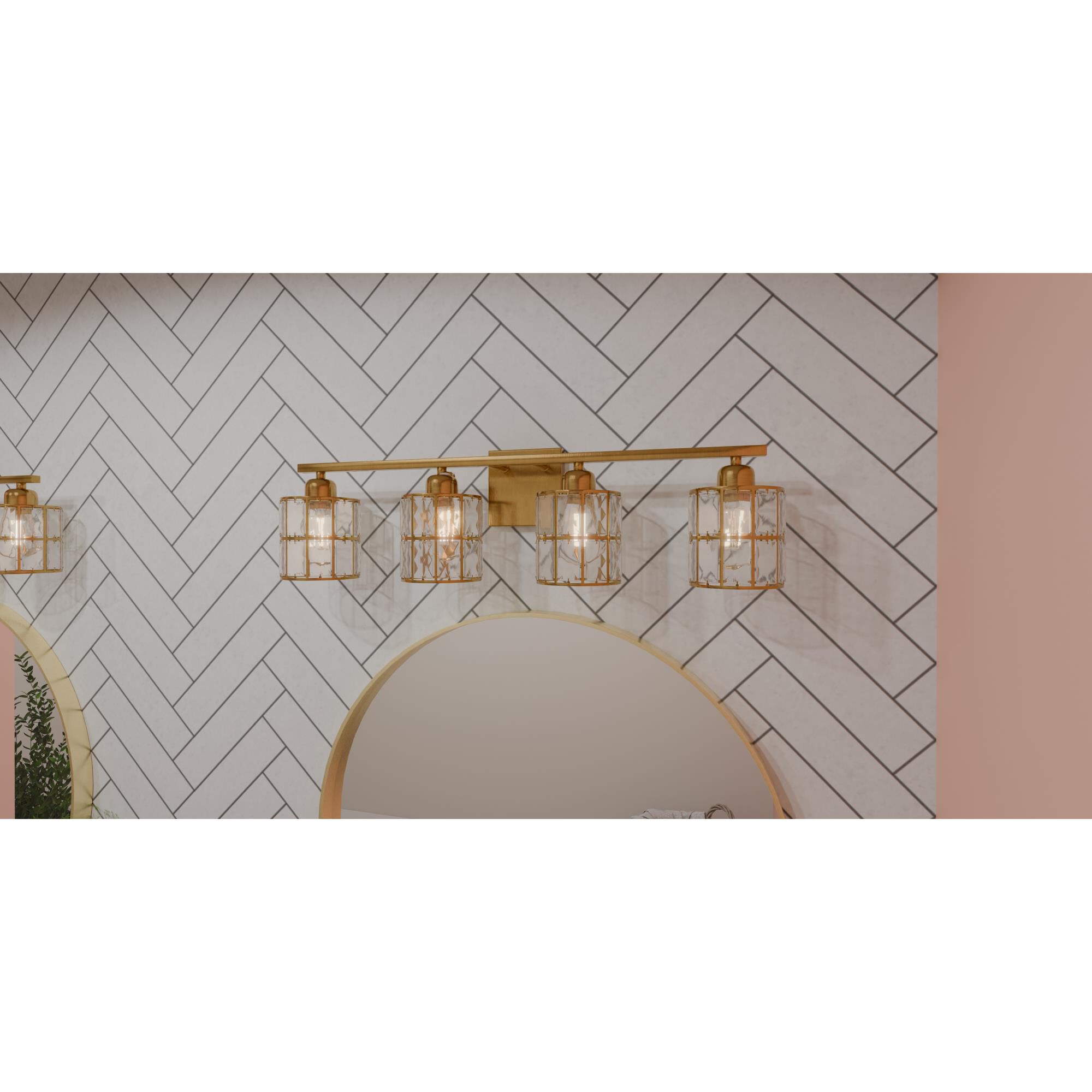 Gibson 29 Inch 4 Light Bath Vanity Light by Quoizel