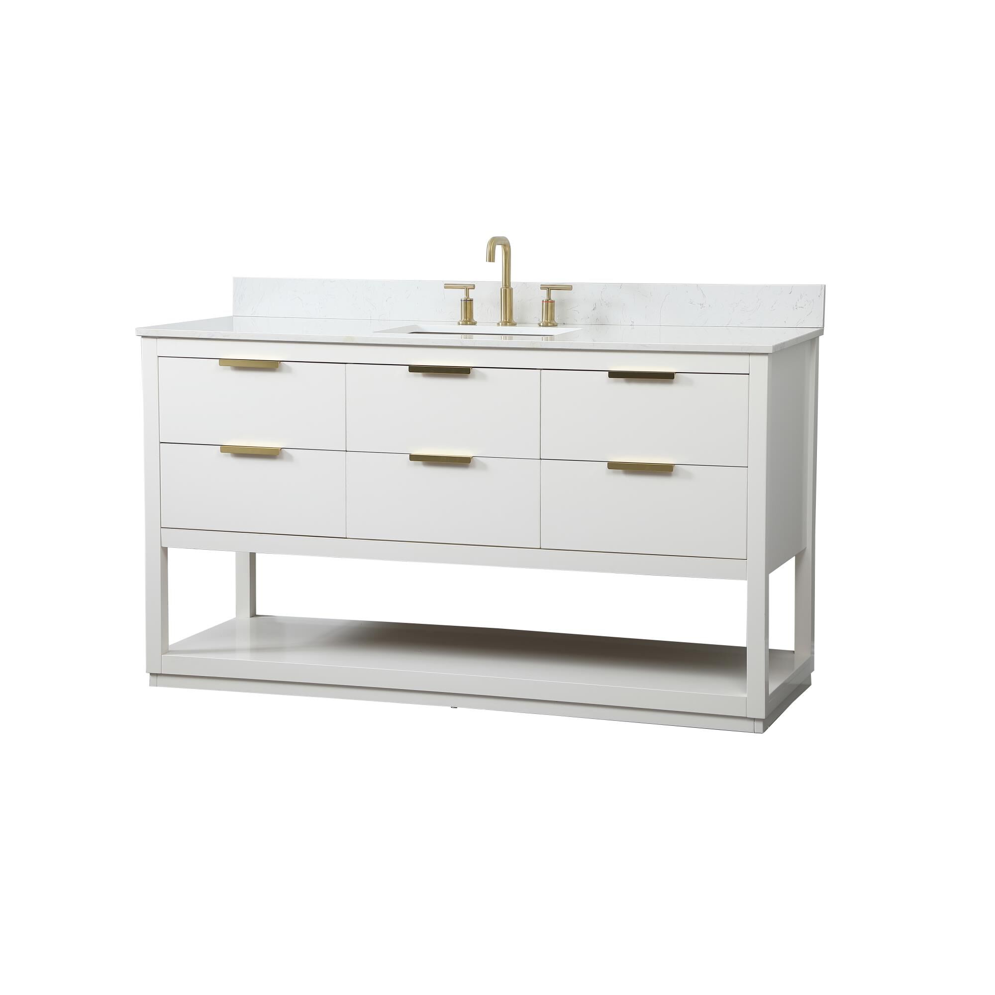 Larkin 60 Inch Bath Vanity by Elegant Decor