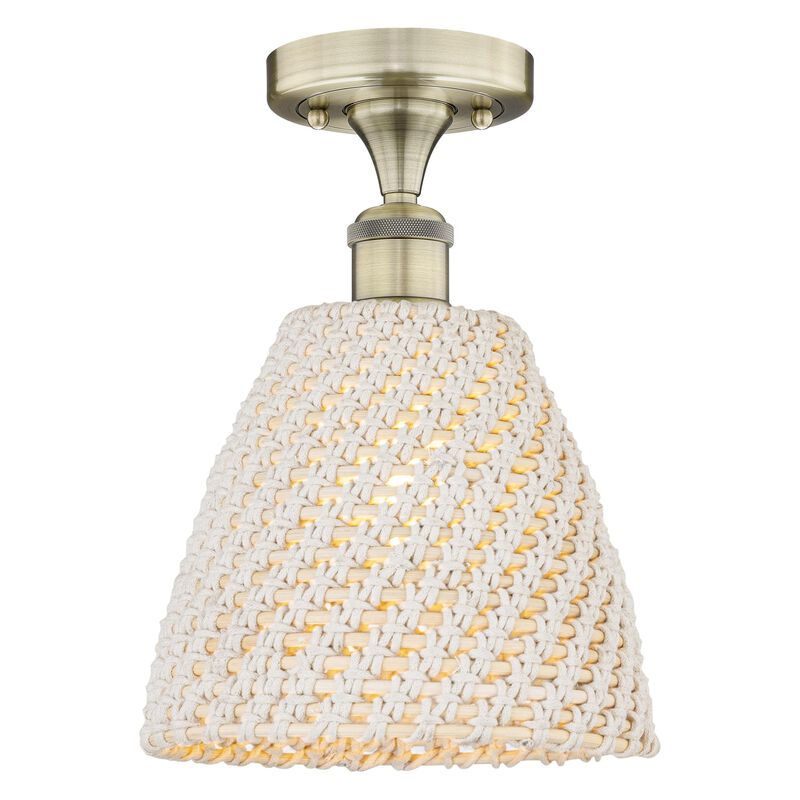 Bruno Marashlian Bristol Natural 9 Inch Semi Flush Mount by Innovations Lighting