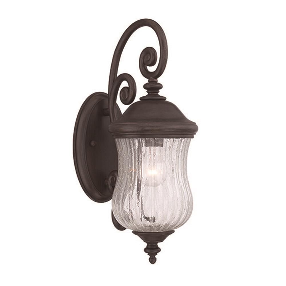 Shown in Black Coral finish and Clear glass and Clear Melon Shaped Glass shade