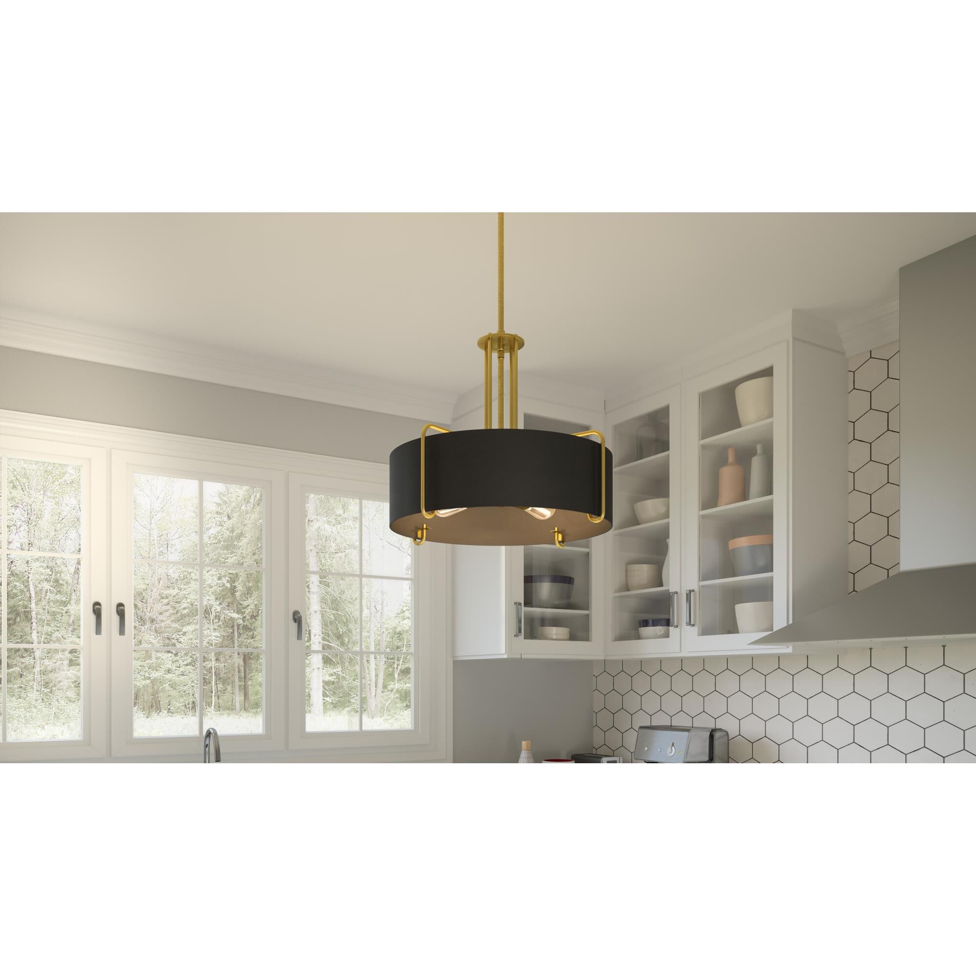 Hanley 20 Inch Large Pendant by Quoizel