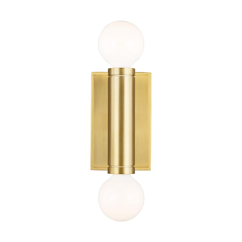 Thomas O'Brien Beckham Modern 4 Inch 2 Light Wall Sconce by Visual Comfort Studio