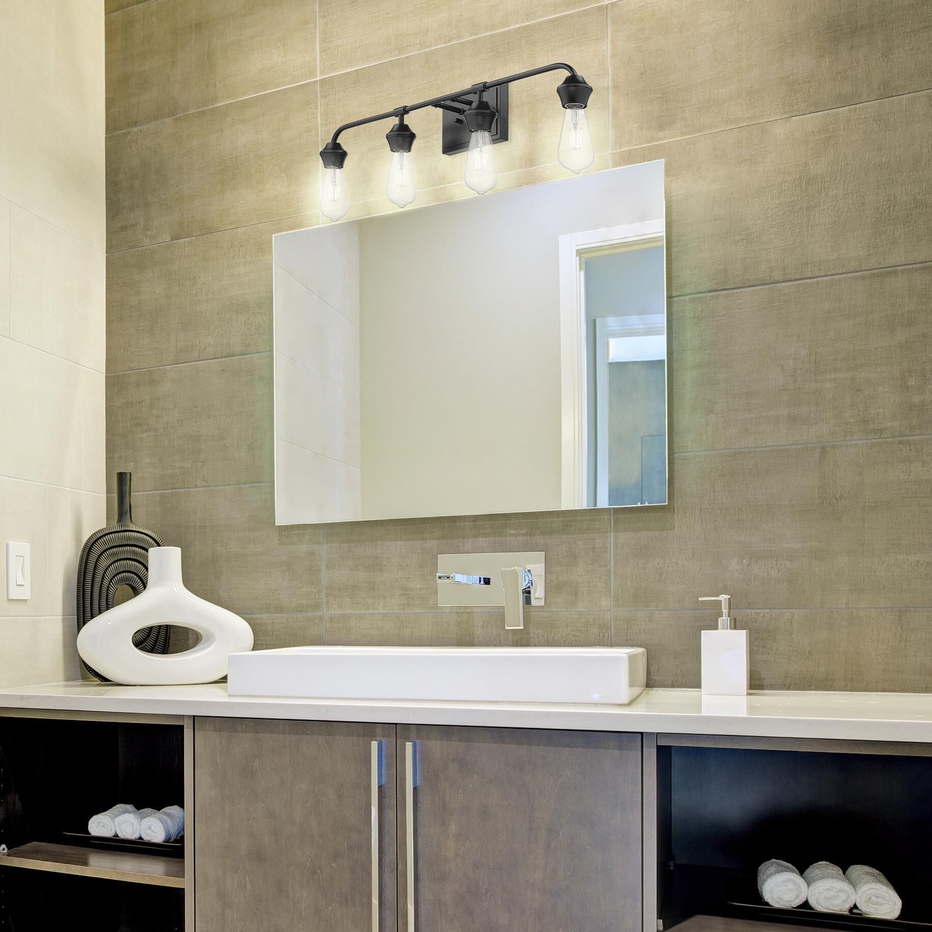 Ormond 31 Inch 4 Light Bath Vanity Light by Golden Lighting