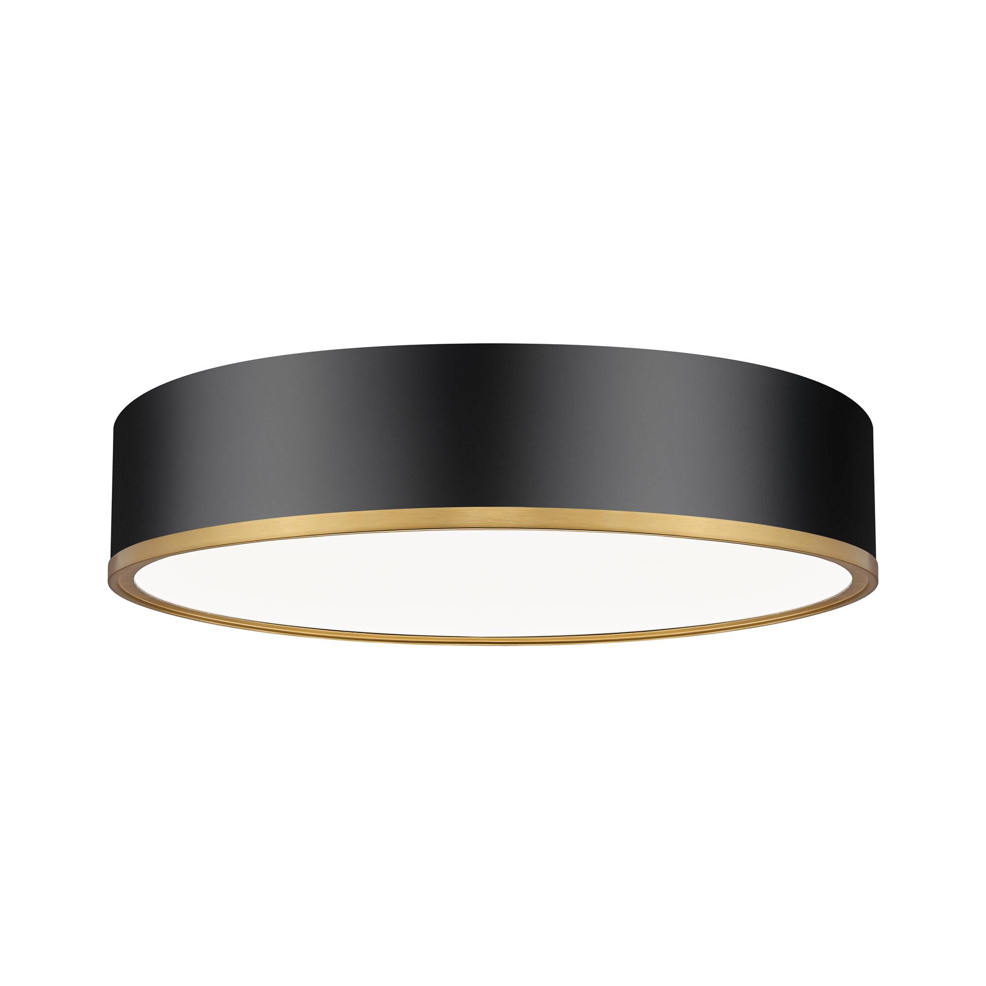 Shown in Matte Black + Modern Gold finish and Frosted glass and Frosted shade