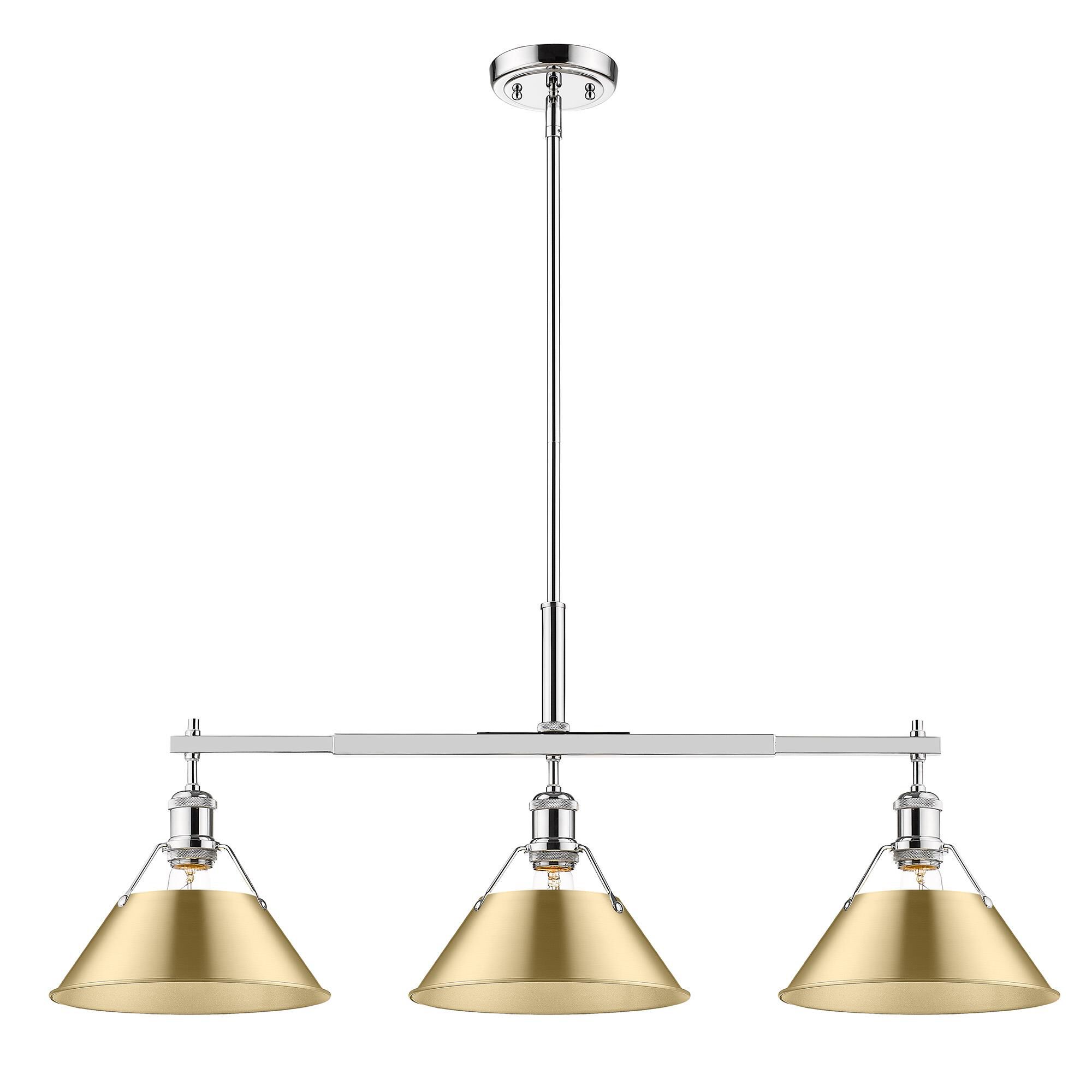 Orwell 36 Inch Linear Suspension Light by Golden Lighting