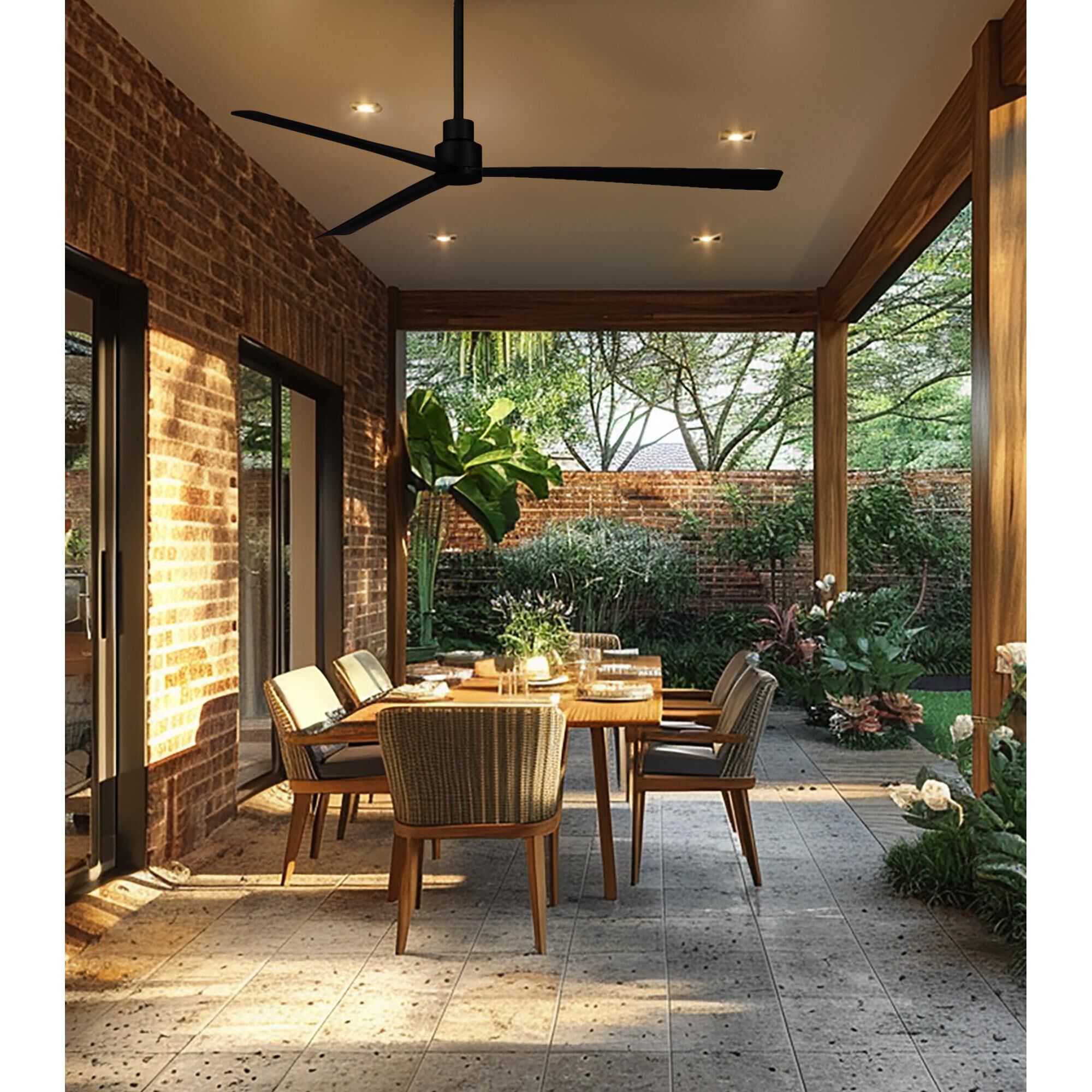 Simple Outdoor Rated 65 Inch Ceiling Fan by Minka Aire
