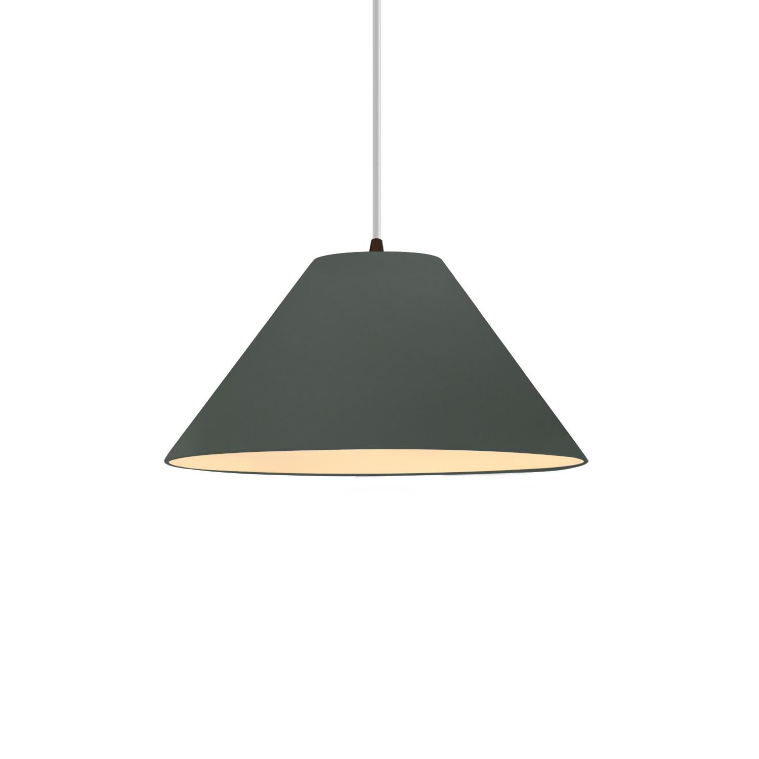 Shown in Dark Bronze finish and Pewter Green shade