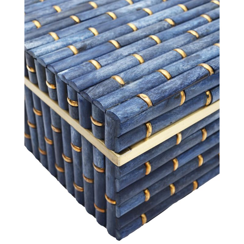 Midnight Bamboo Accent Box Set of 2 by Currey & Company