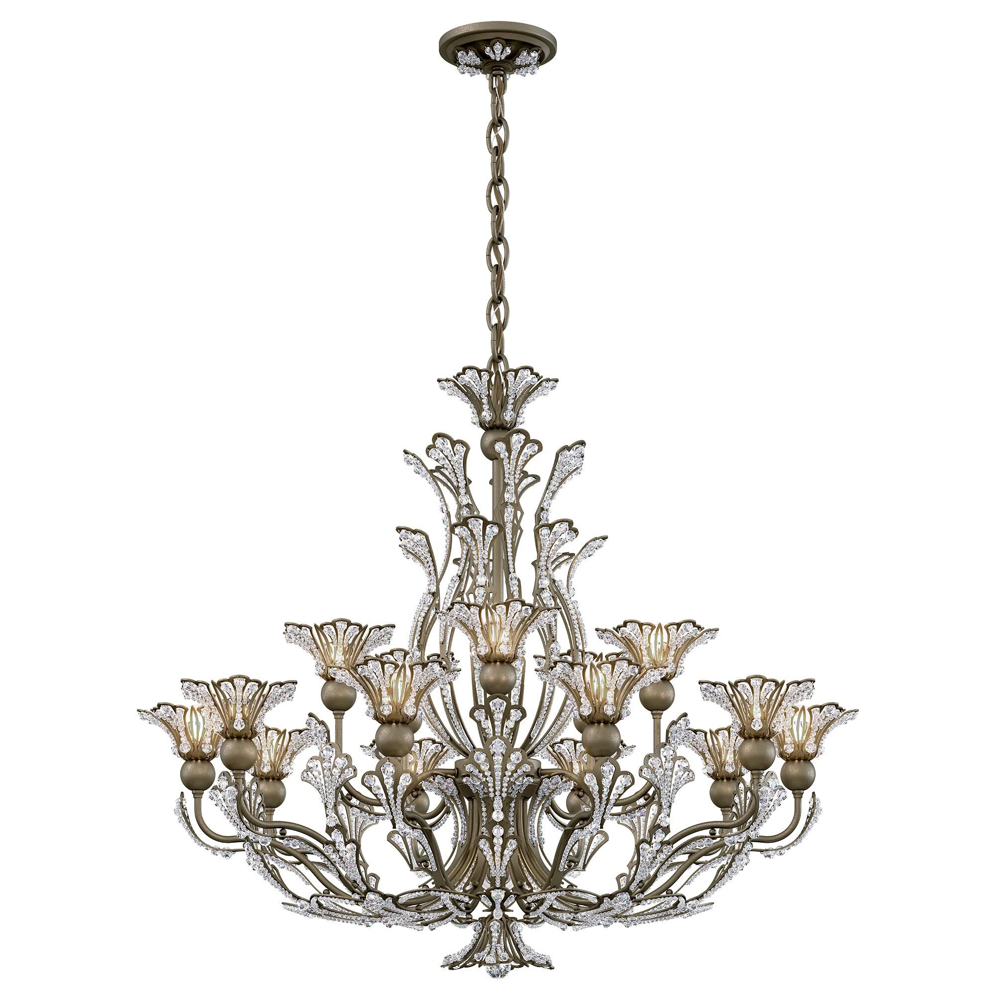 Shown in Etruscan Gold finish and Clear Radiance crystal