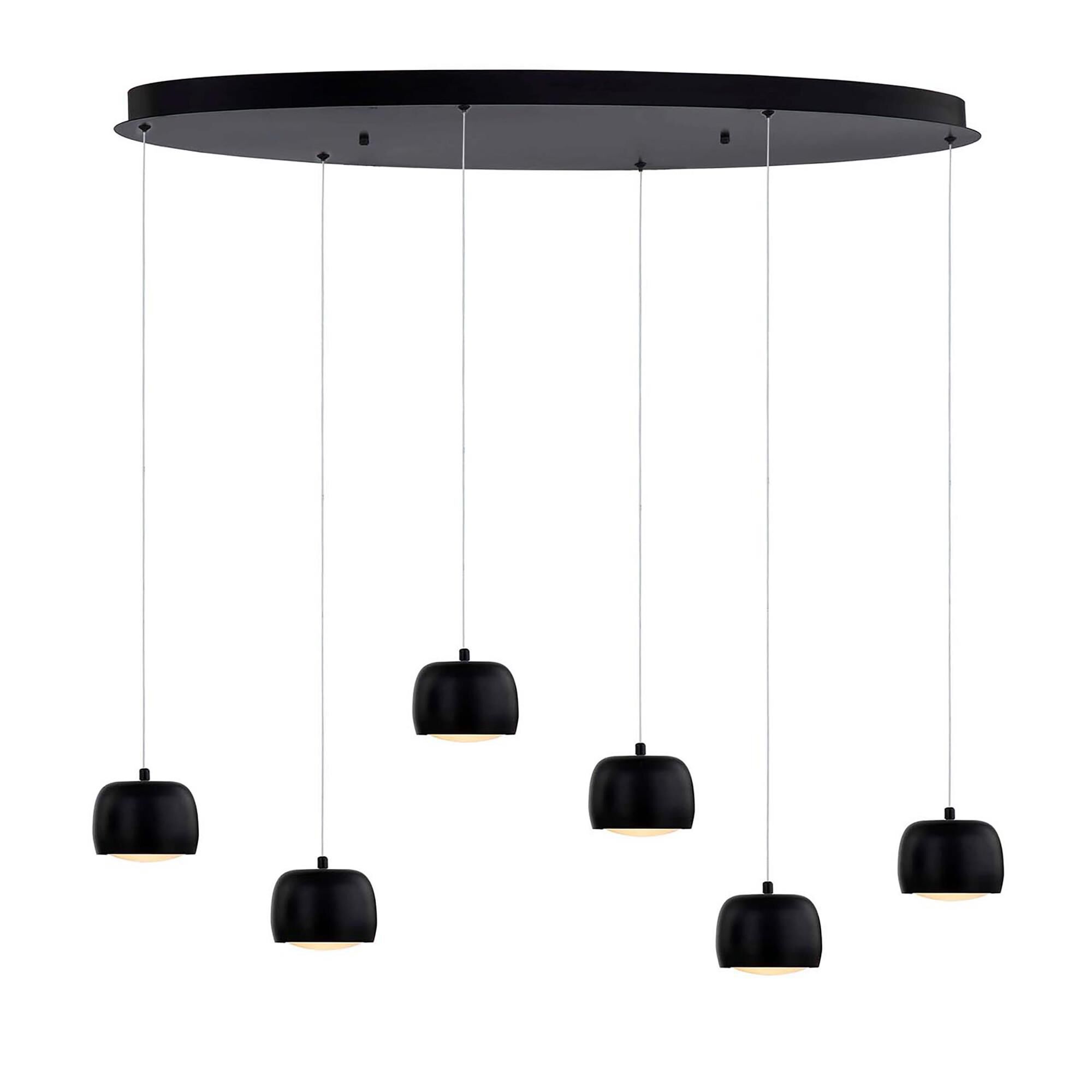 Frascati 36 Inch 6 Light LED Multi Light Pendant by Justice Design Group