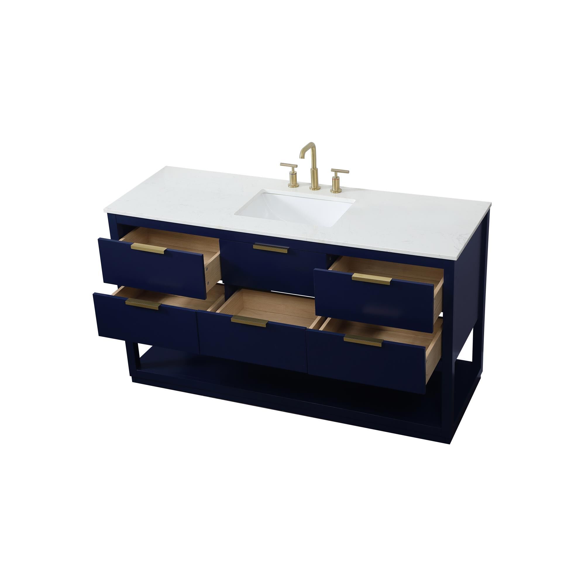 Shown in Blue finish