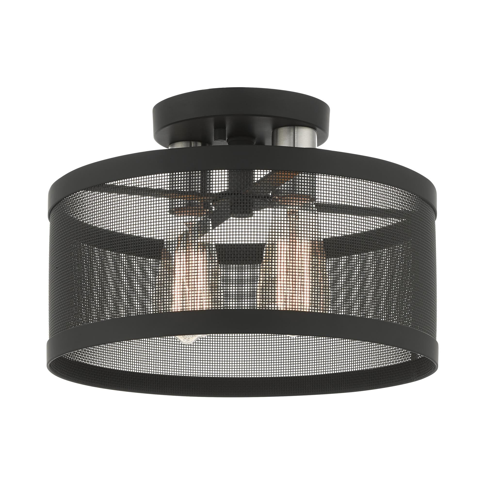 Industro 2 Light Semi Flush Mount by Livex Lighting