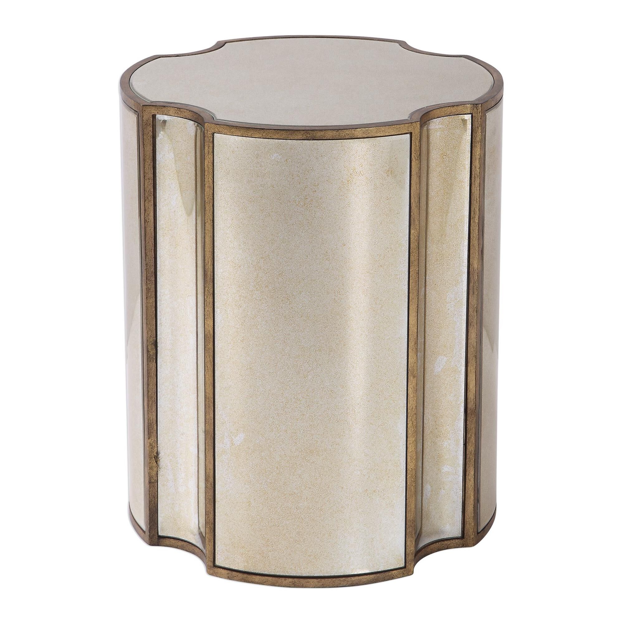 Shown in Add Unique Style To A Space With This Quatrefoil Designed Accent Table. Each Facet Features A Curved finish