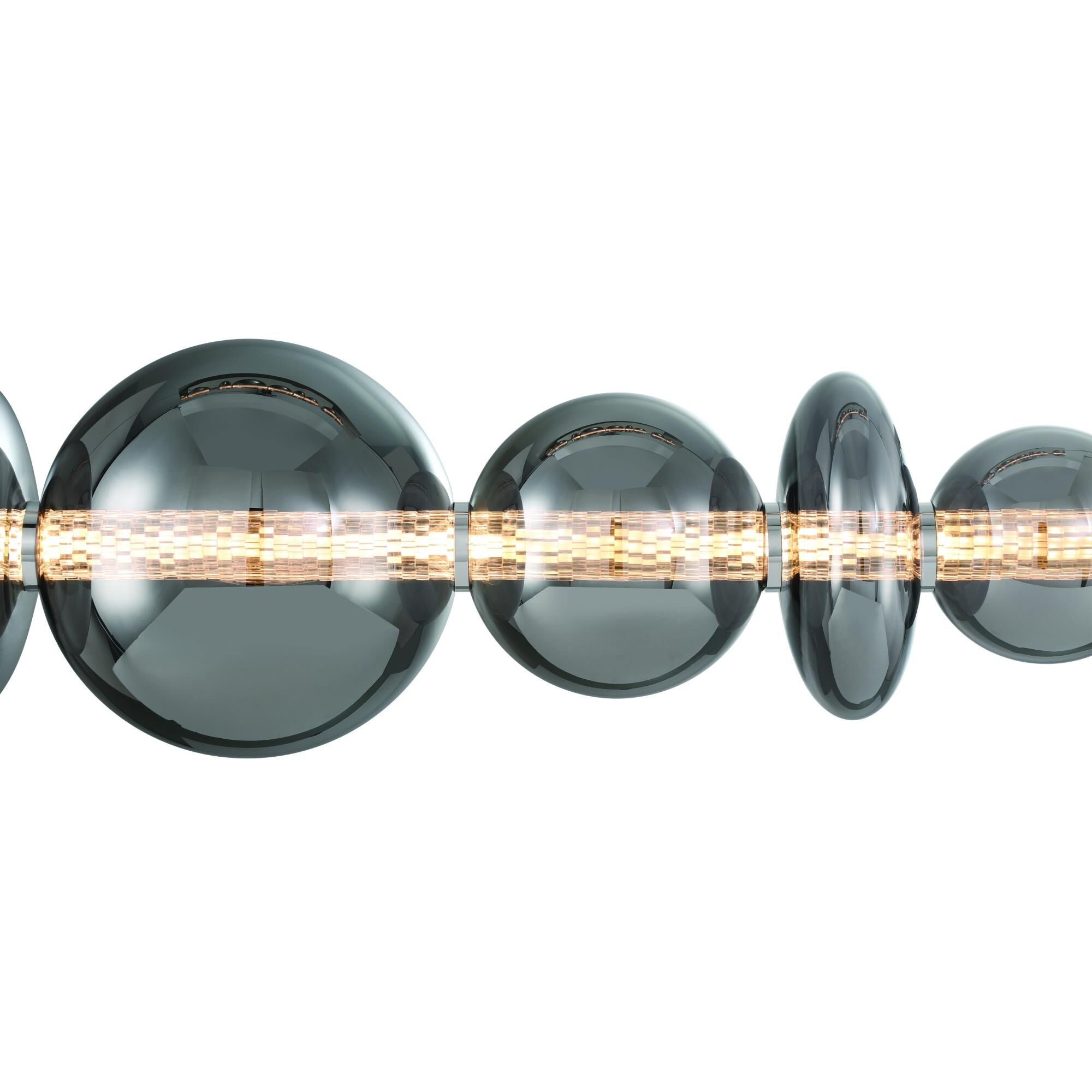 Shown in Chrome finish and Smoke  glass
