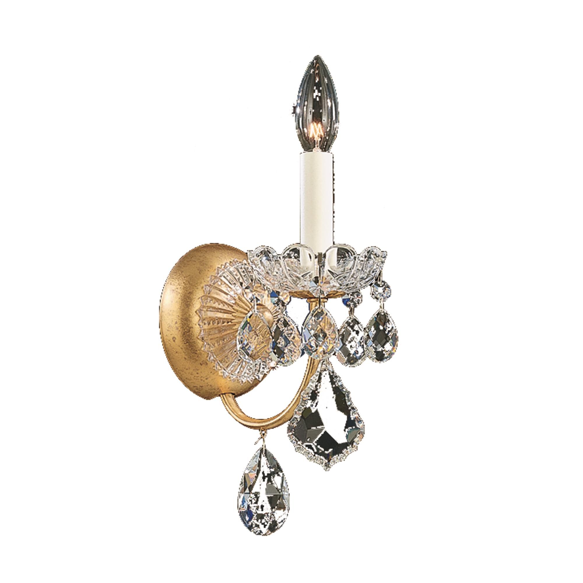 Shown in French Gold finish and Clear Heritage crystal