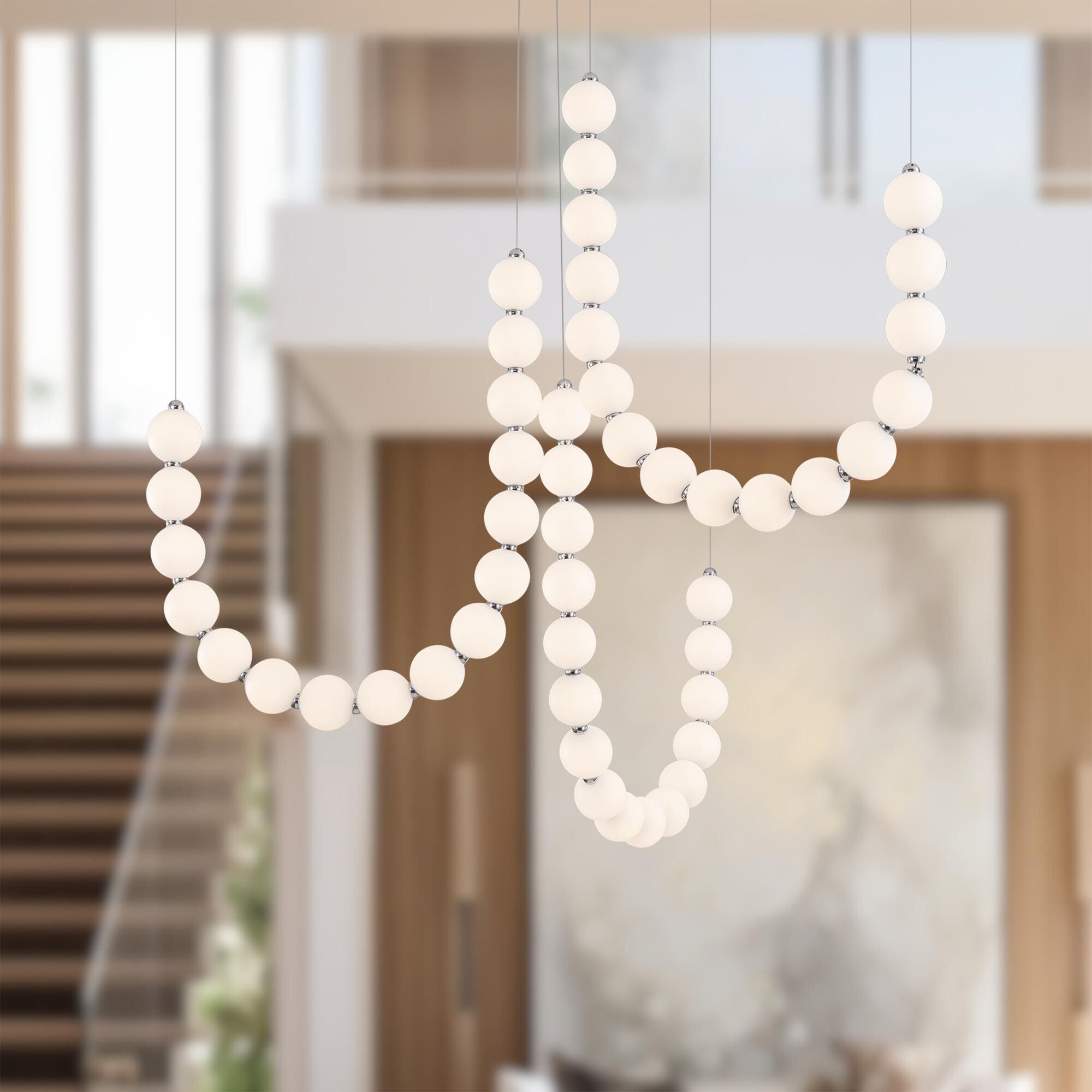 Ryan Pauly Akoya 11 Inch Multi Light Pendant by Alora Lighting