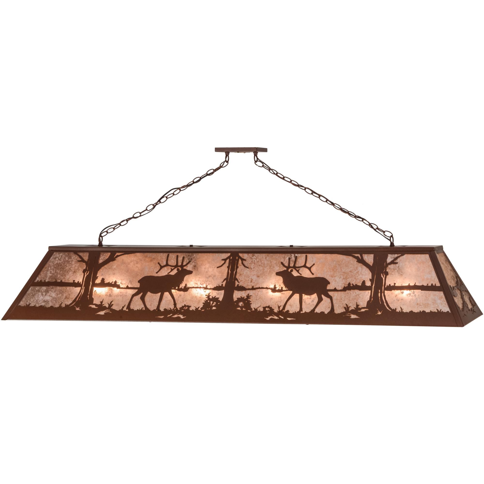 Elk At Lake 72 Inch 12 Light Linear Suspension Light by Meyda Lighting