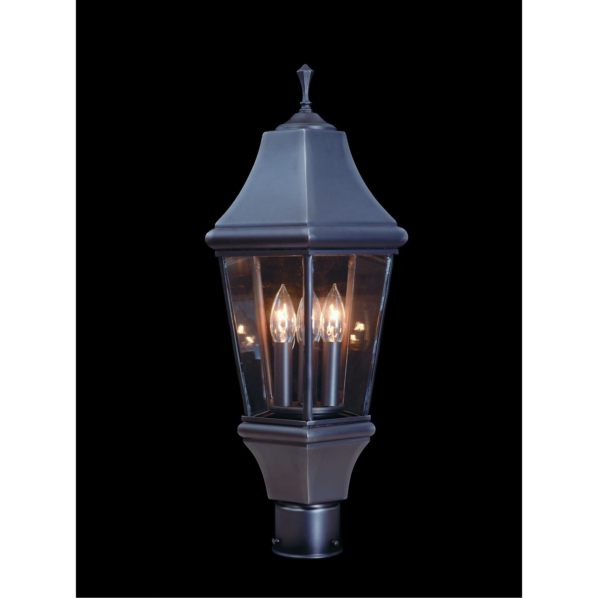 Normandy 23 Inch Tall 3 Light Outdoor Post Lamp by Framburg