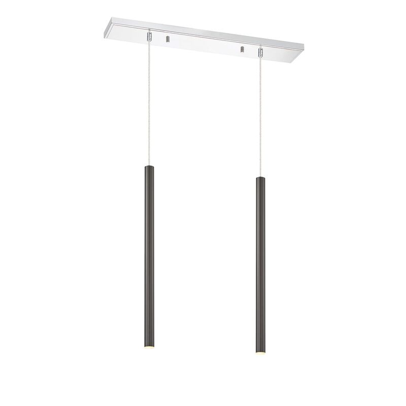 Forest 30 Inch 2 Light LED Linear Suspension Light by Z-Lite