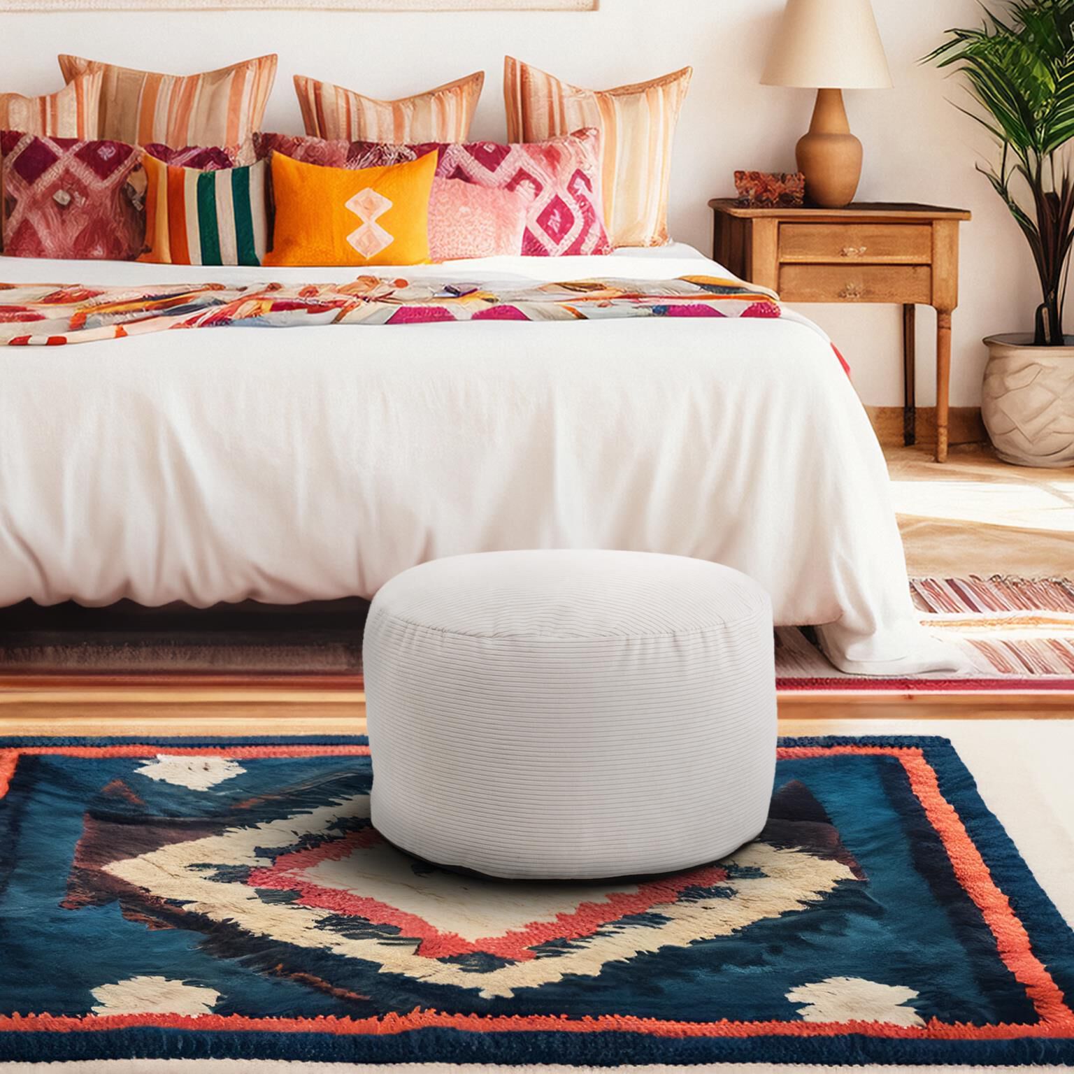 The Pana Pouf Ottoman by Howard Elliott Collection