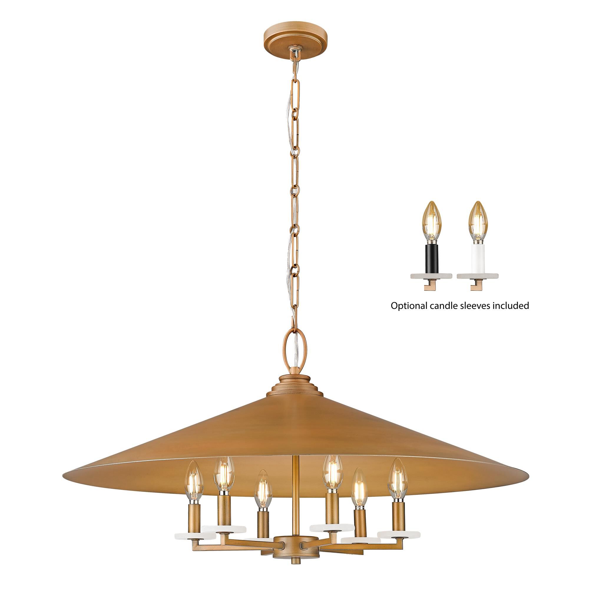 Shown in Signature Gold finish and Signature Gold glass and Signature Gold shade