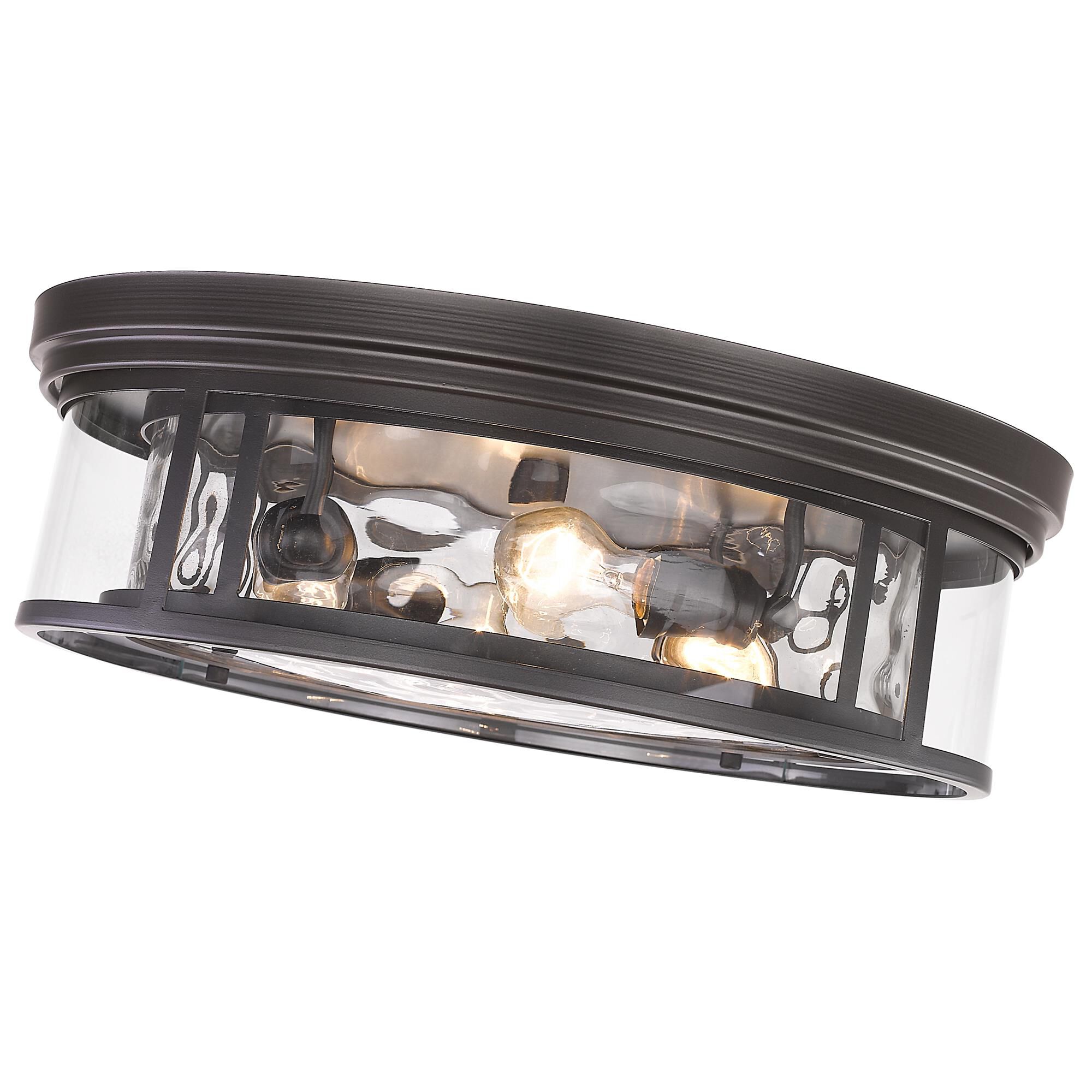 Shown in Bronze finish and Glass shade