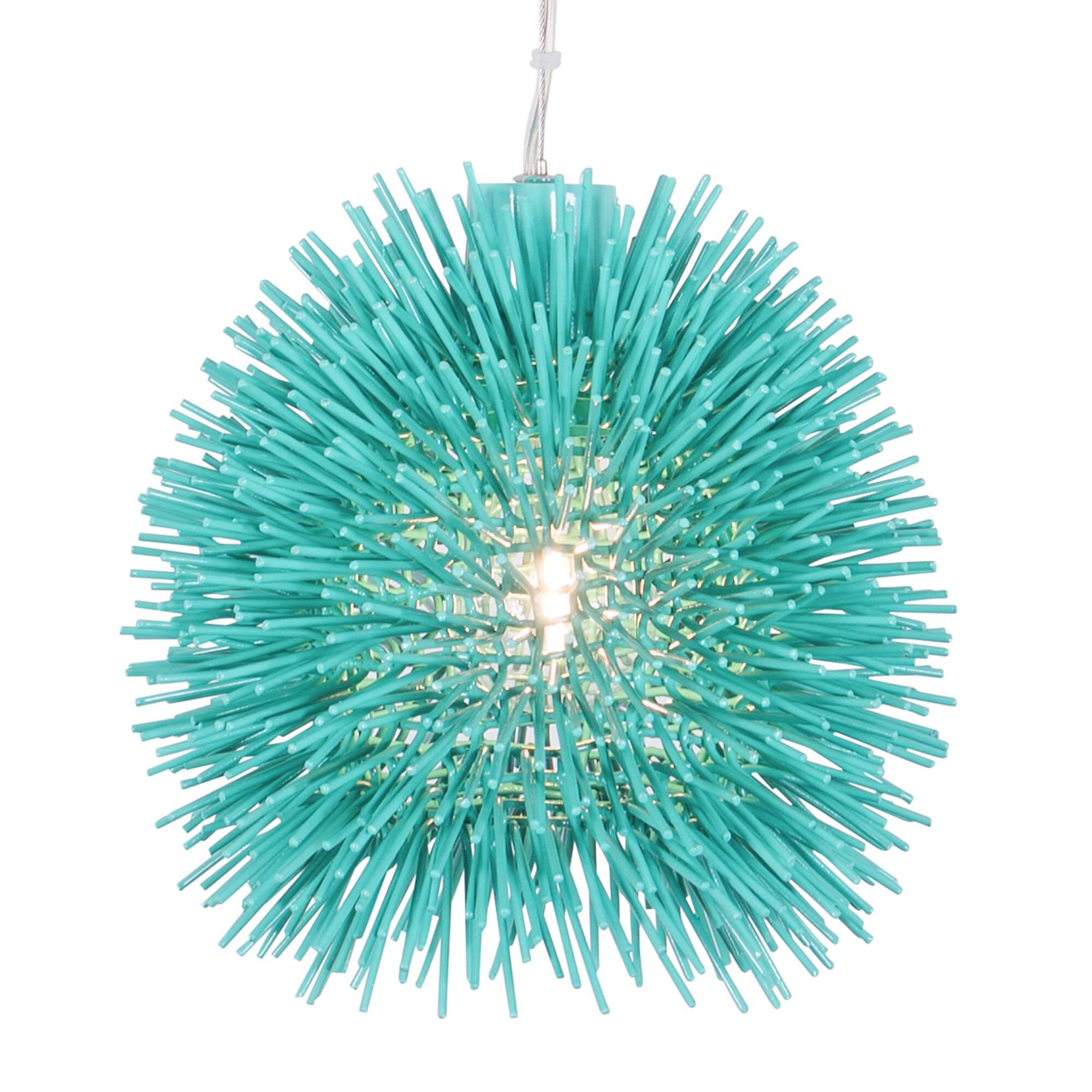 Shown in Aqua Velvet finish and Recycled Steel shade