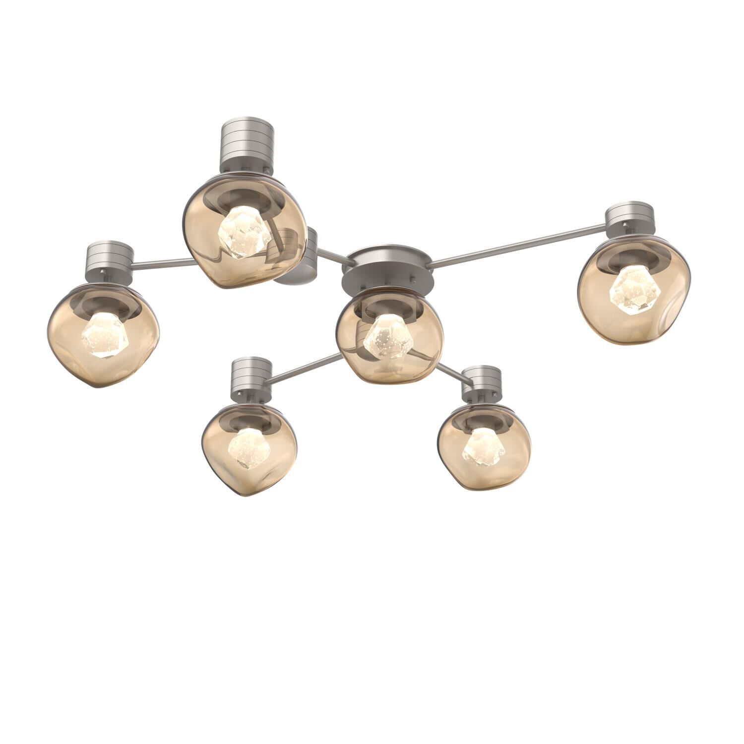 Shown in Beige Silver finish and Bronze with Faceted Gem glass