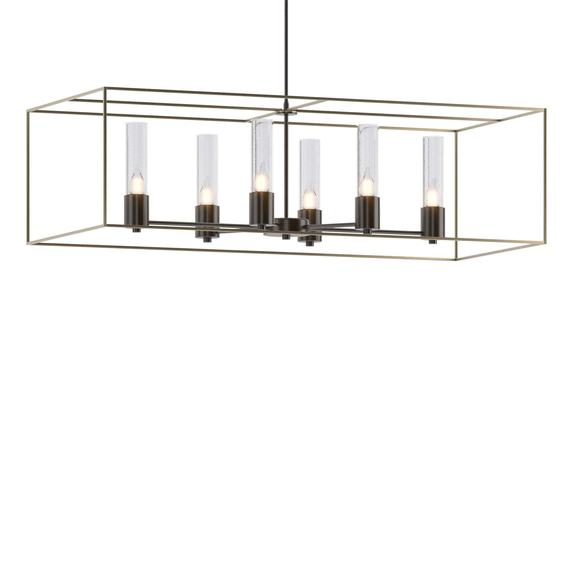 Shown in Oil Rubbed Bronze finish and Clear glass and Soft Gold accent