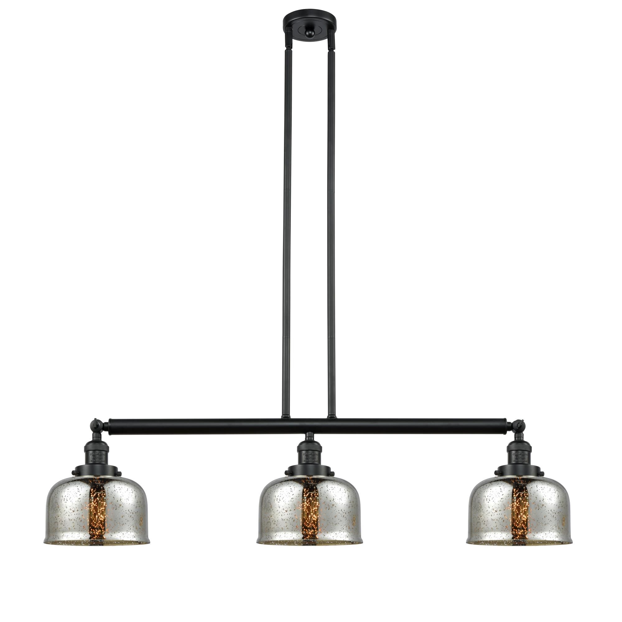Bruno Marashlian Large Bell 41 Inch 3 Light Linear Suspension Light by Innovations Lighting