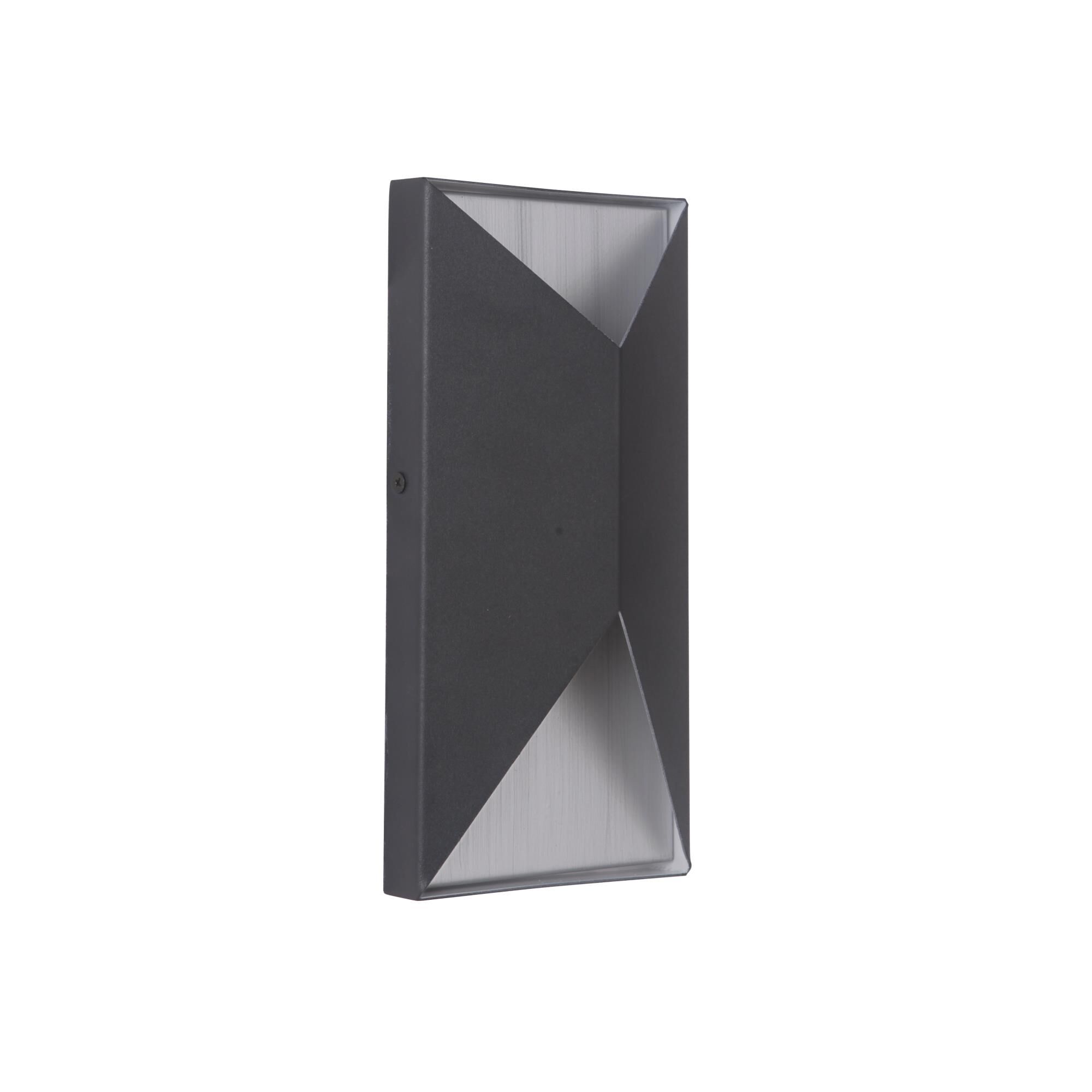 Shown in Textured Black / Brushed Aluminum finish and 0.0 glass and 0.0 shade